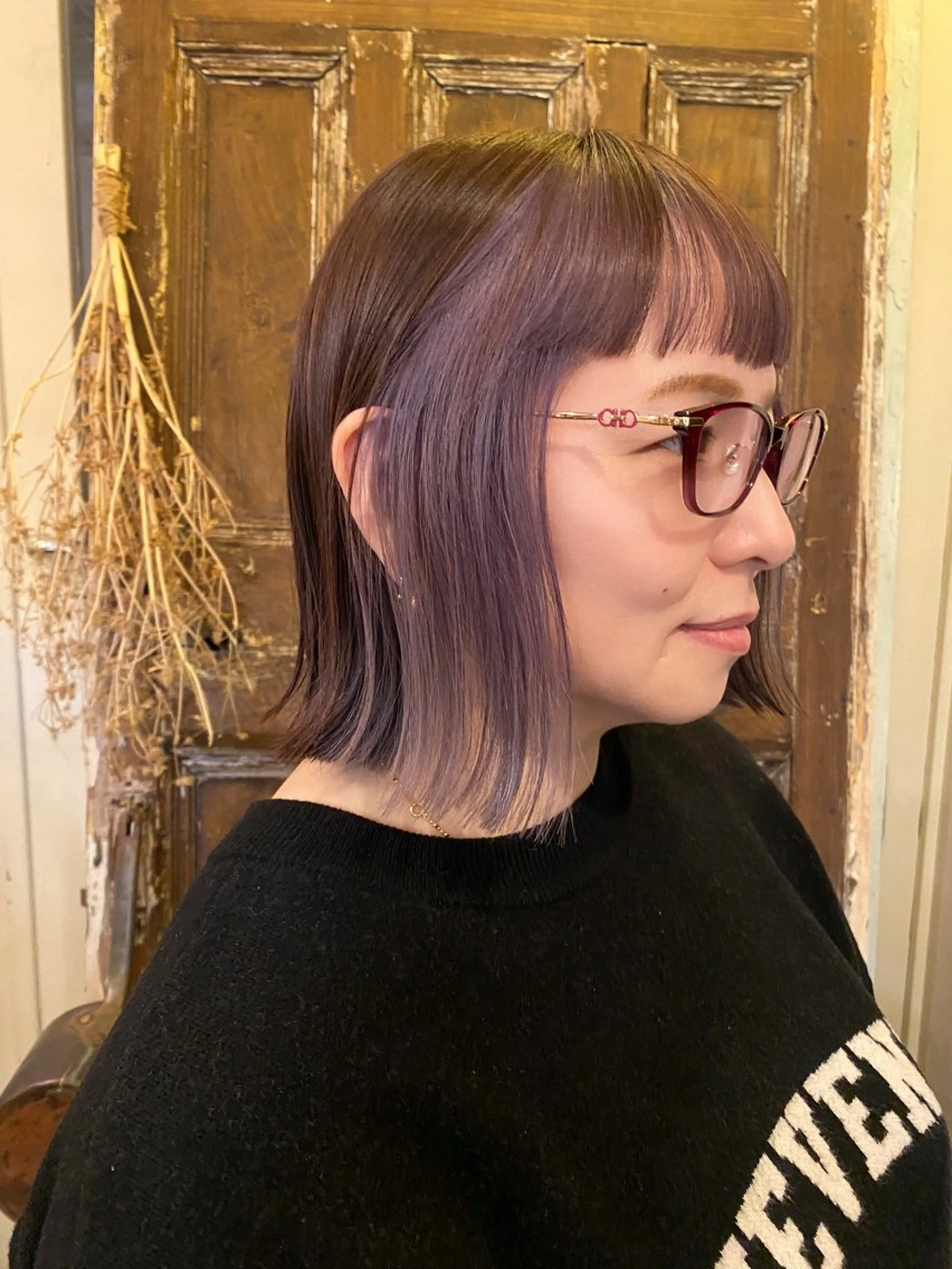 ショート ヘアカラー sea's所属・平果帆/レイヤー /矢場町/ブリーチのヘアスタイル