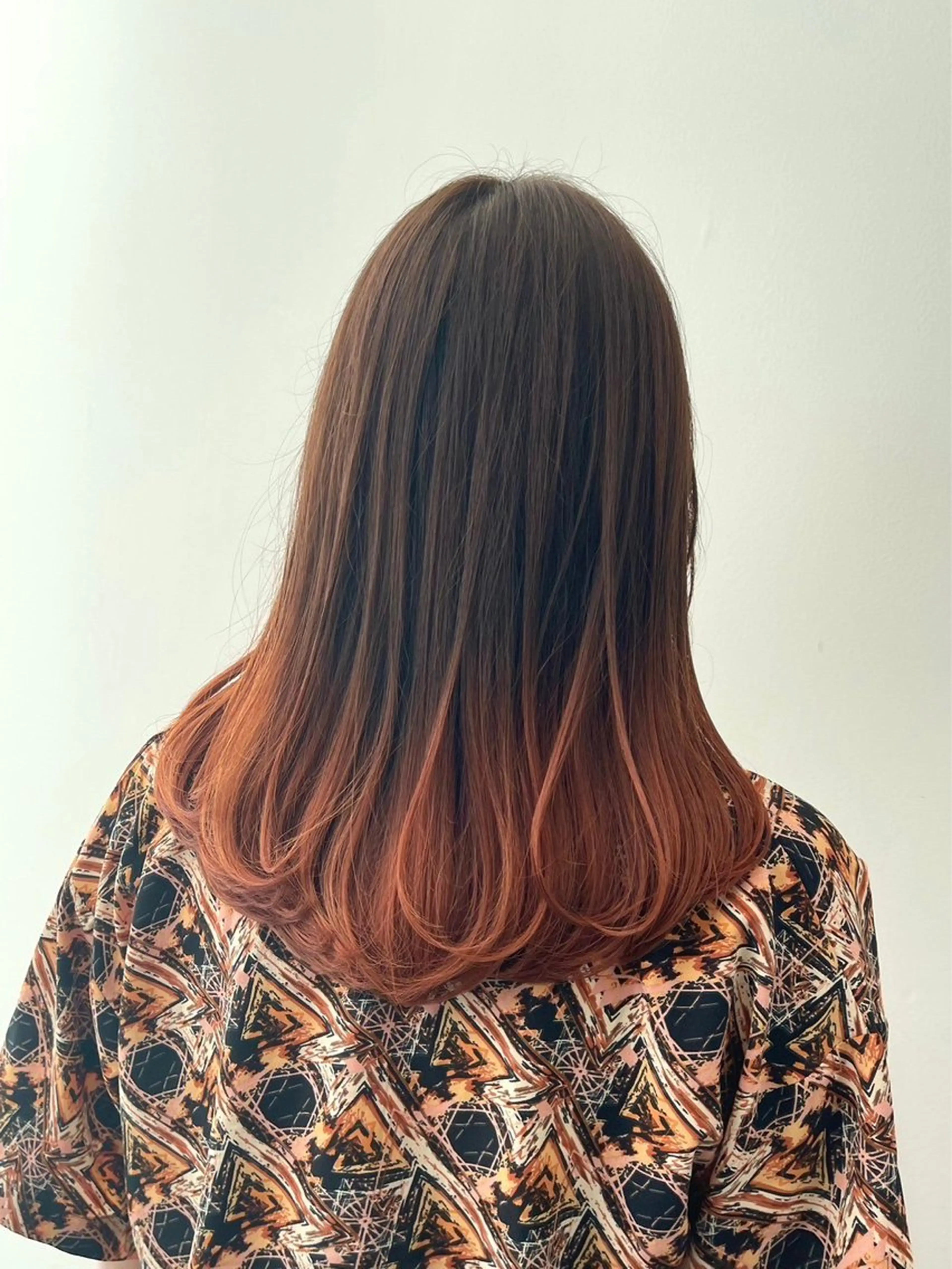 セミロング カラー パーマ amble luxe 髪質改善 💕のヘアスタイル
