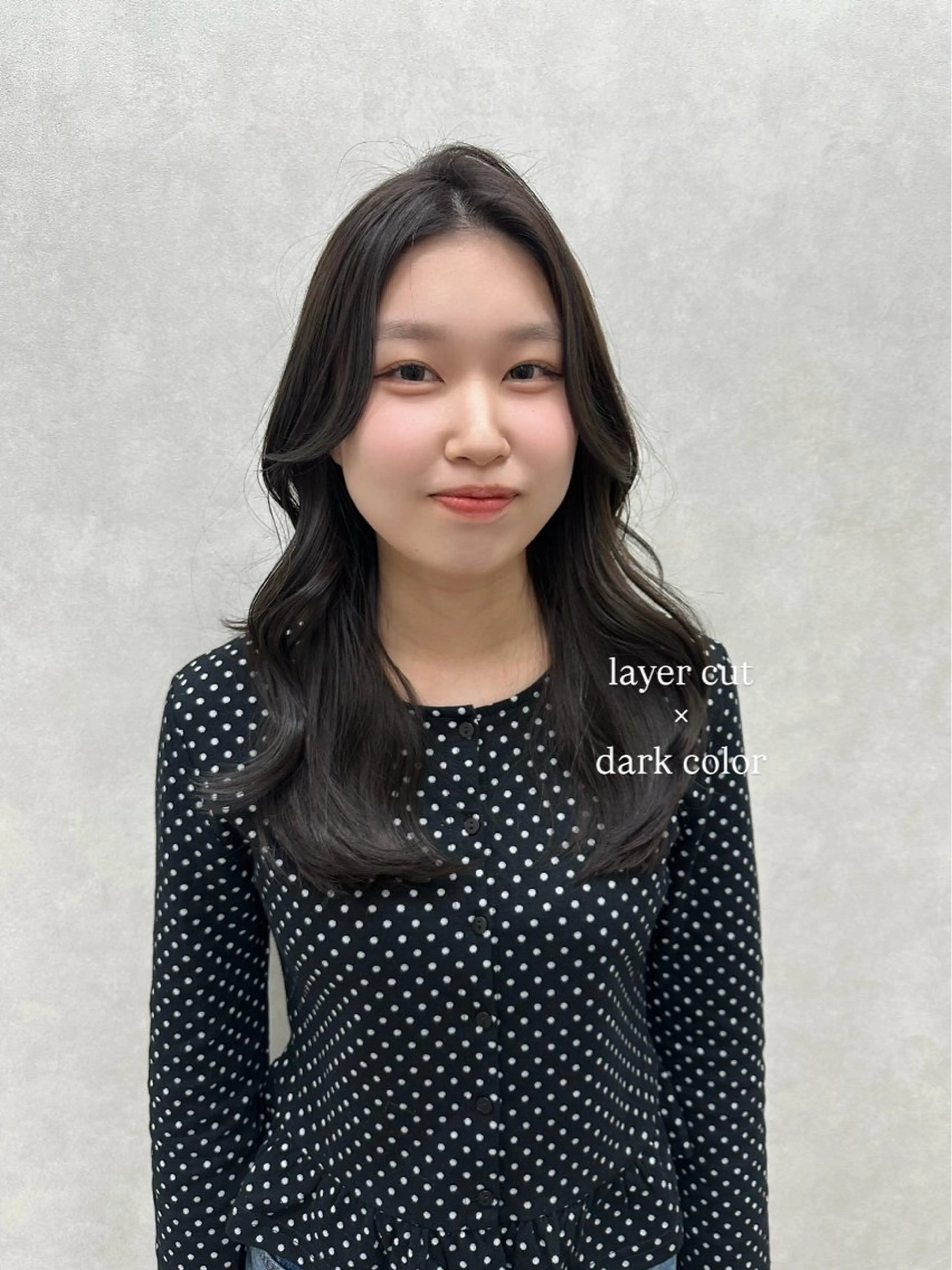 セミロング カラー 顔周りカット レイヤーカット カット ヘアカラー トリートメント 韓国ｽﾀｲﾙ🩶/ ﾚｲﾔｰ/ayanaのヘアスタイル