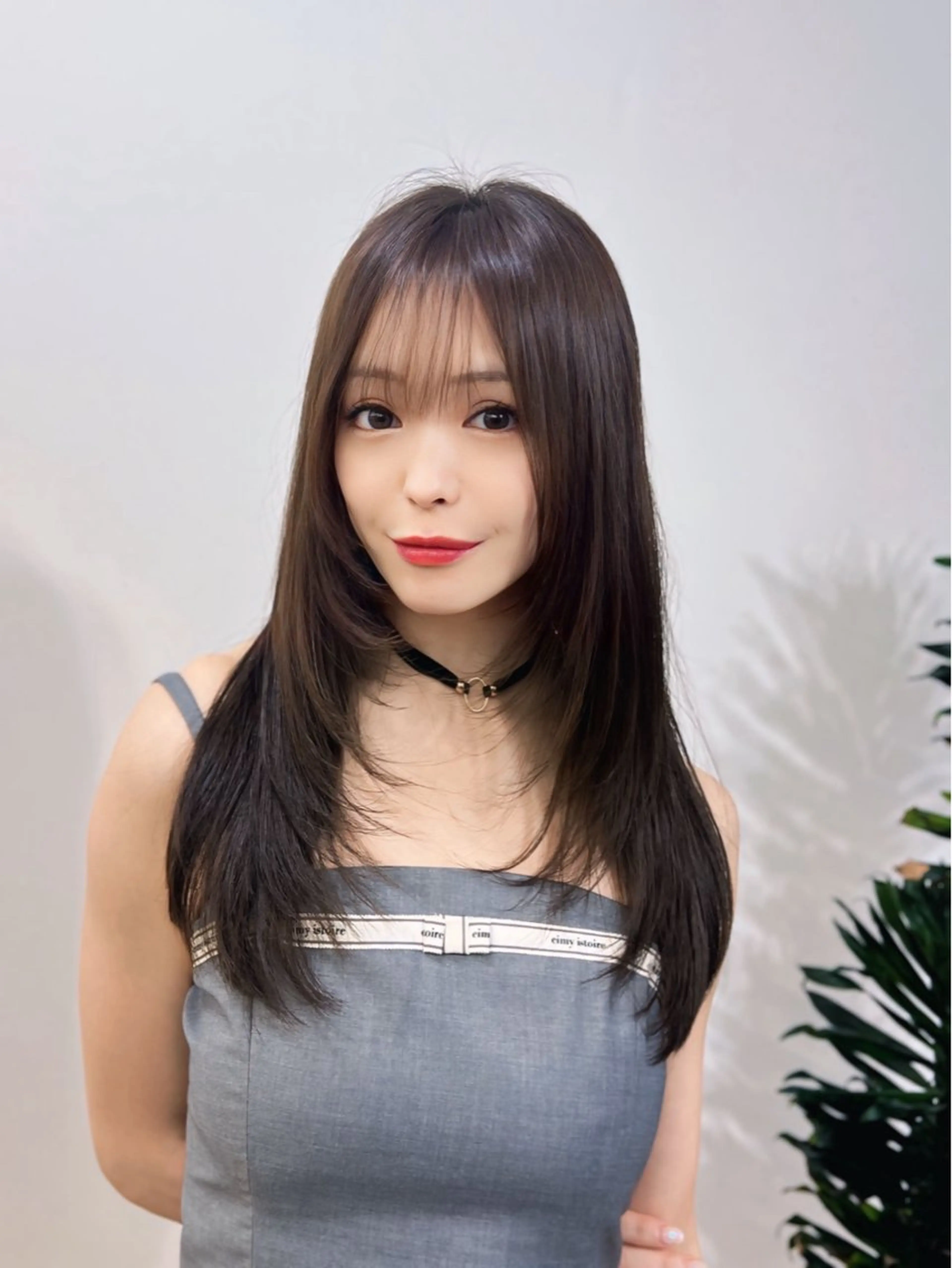 ロング カラー レイヤーカット カット ヘアカラー トリートメント 透明感×髪質改善🧸 韓国ヘア　武田涼のヘアスタイル