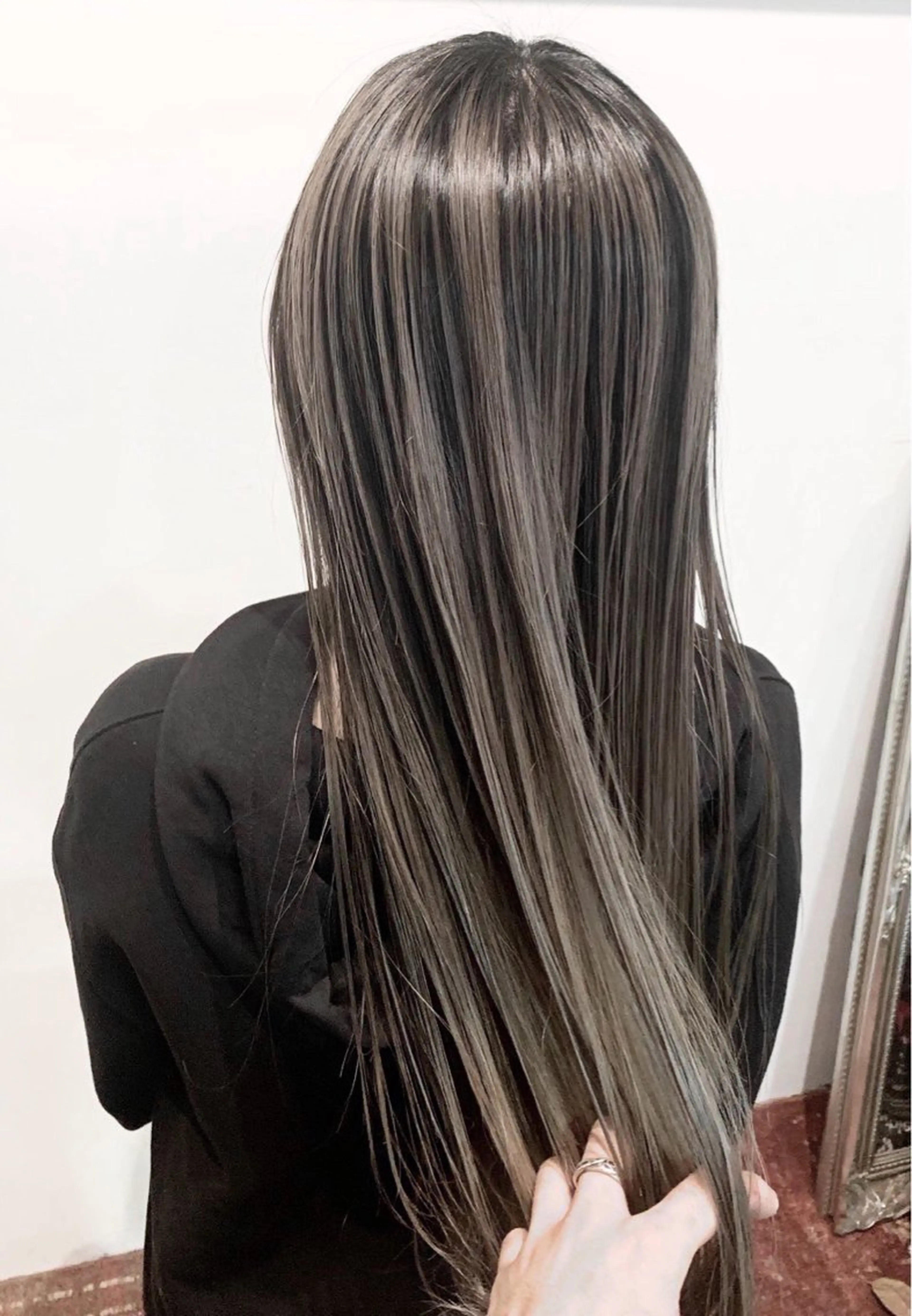 セミロング カット ヘアカラー ♥️ボブ/ブリーチ なしカラー/mahoのヘアスタイル