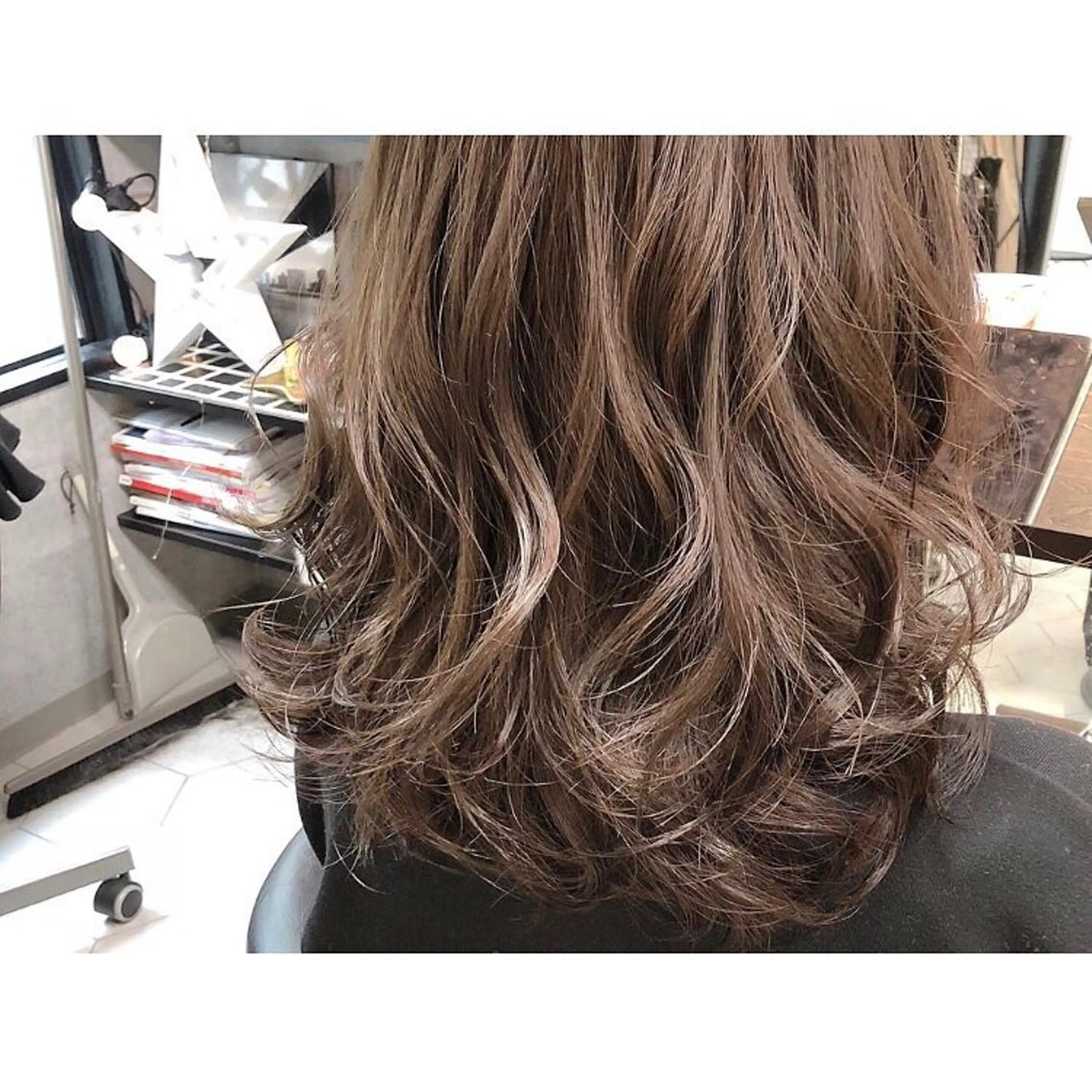 セミロング カラー ベージュカラー ミルクティーベージュ Blue所属・透明感カラー 🫰🏻💗 高橋舞のその他イメージ