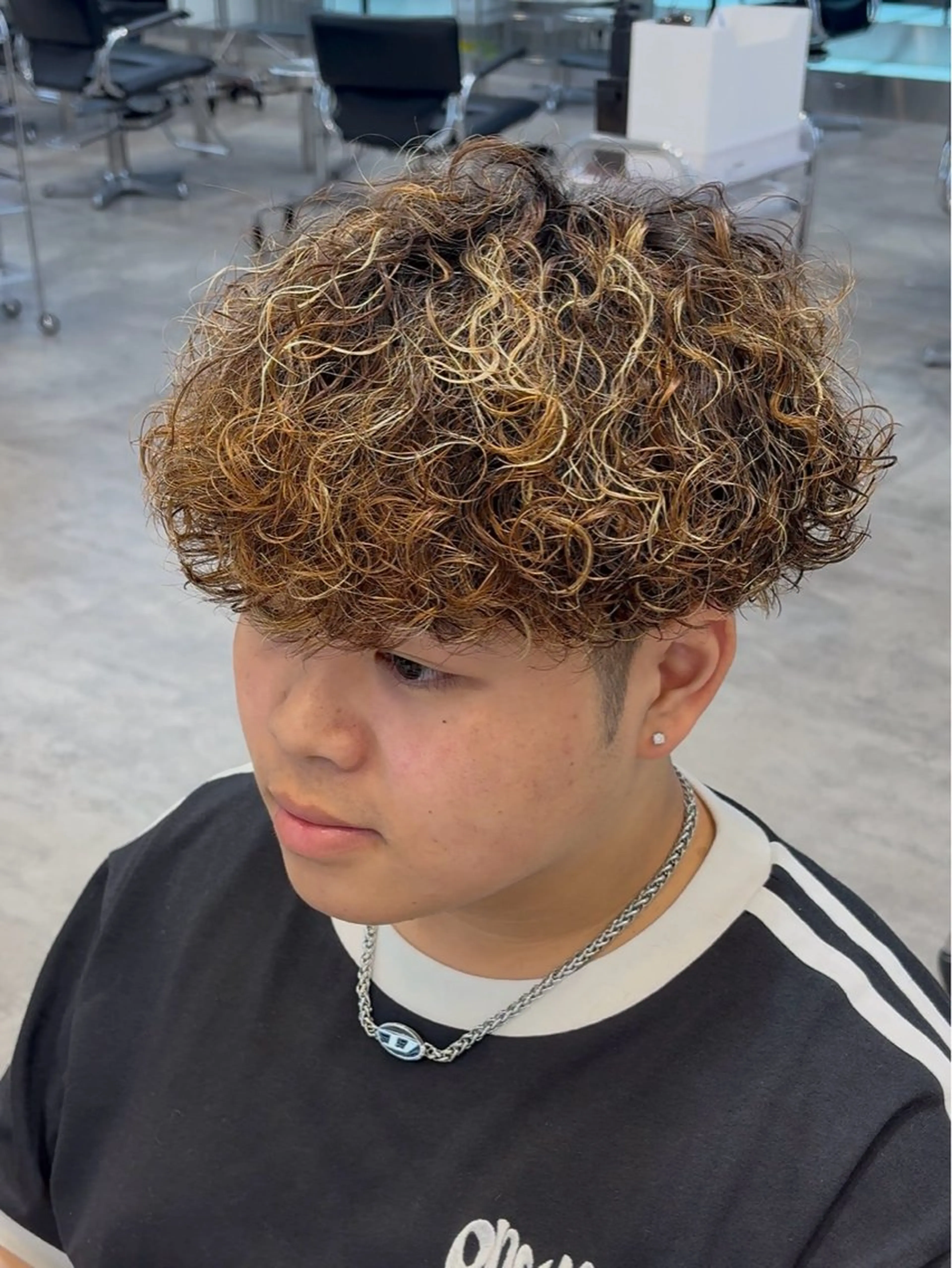 カラー パーマ メンズ カット パーマ fifth 武正 琉生のヘアスタイル