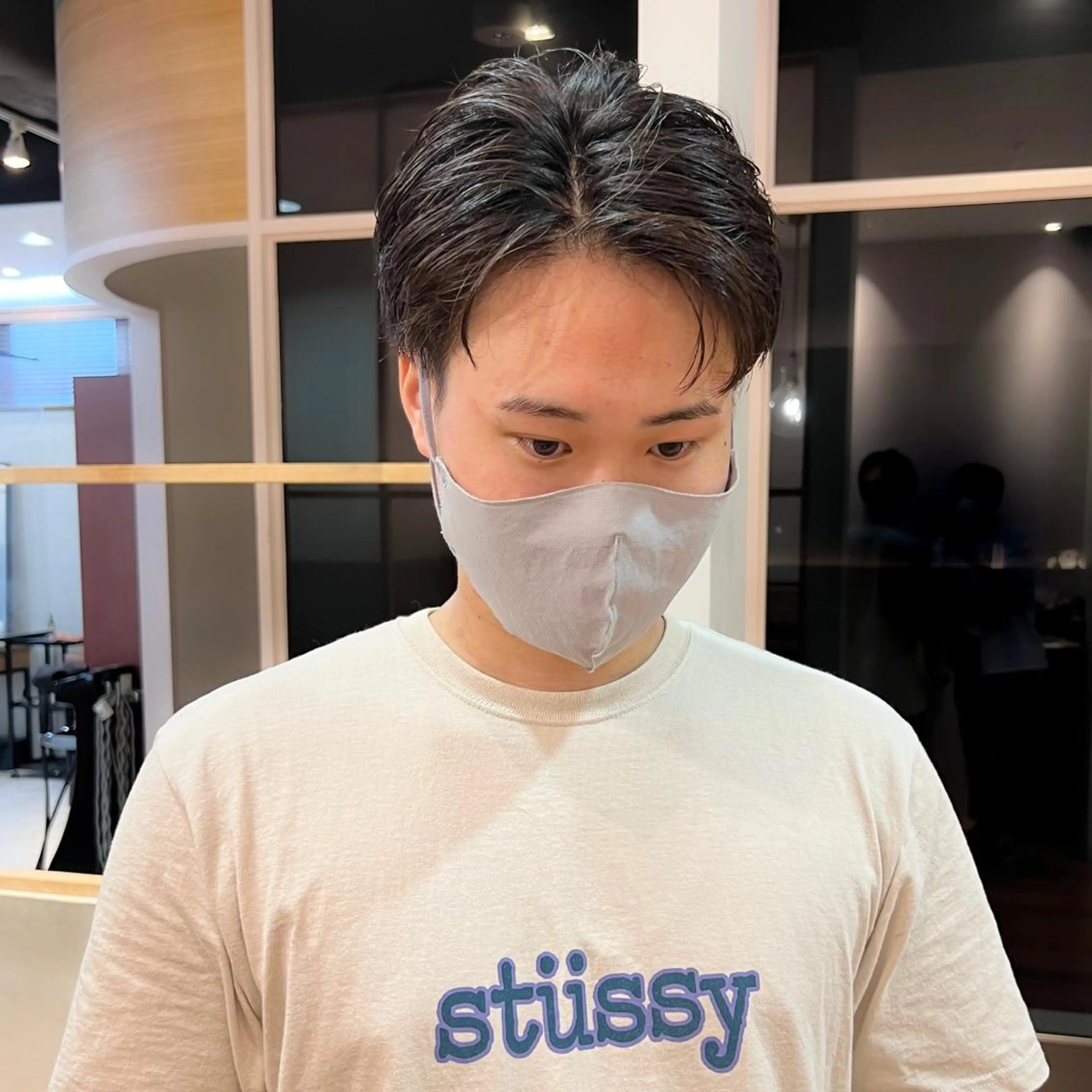 ショート メンズ ガイルカット メンズ韓国風 韓国風ヘア カット パーマ メンズカット曲がる 縮毛矯正佐々木タクマのヘアスタイル