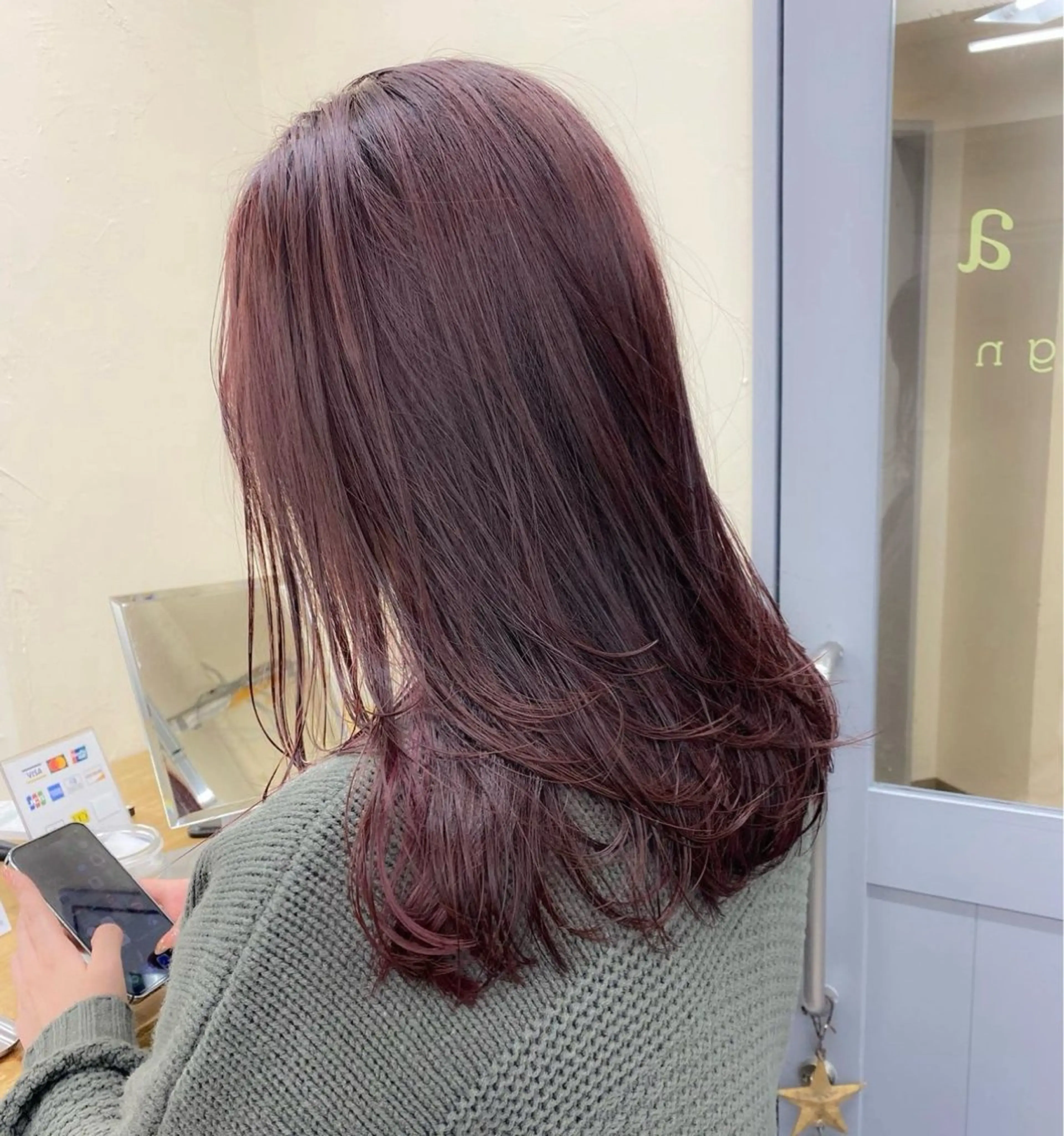 ミディアム ヘアカラー トリートメント ヘアセット 池袋🫧mio🫧 透明感カラー🫧のヘアスタイル