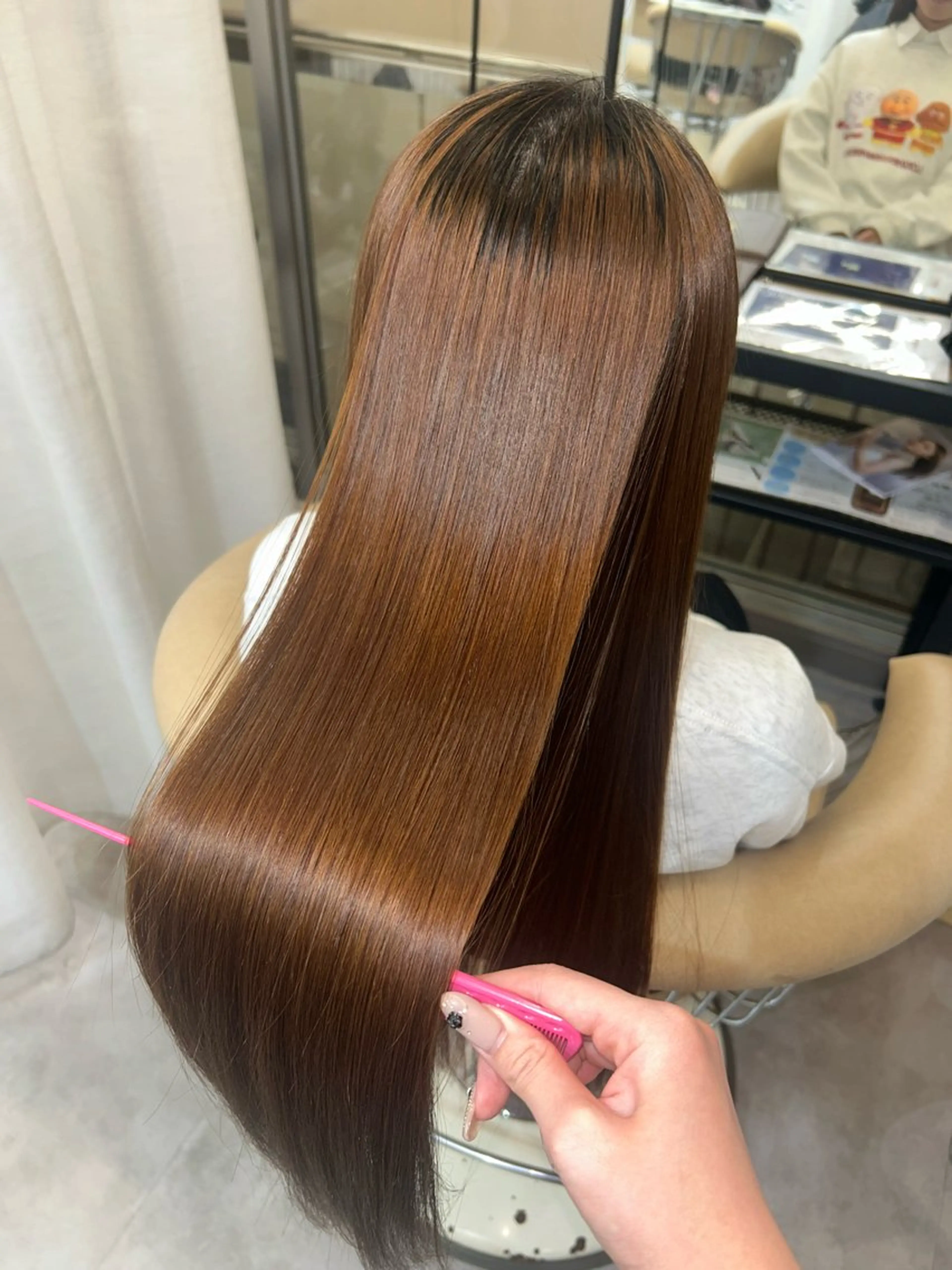 ロング 縮毛矯正 SIGMA LATTE所属・SigmaLatte _momokaのヘアスタイル