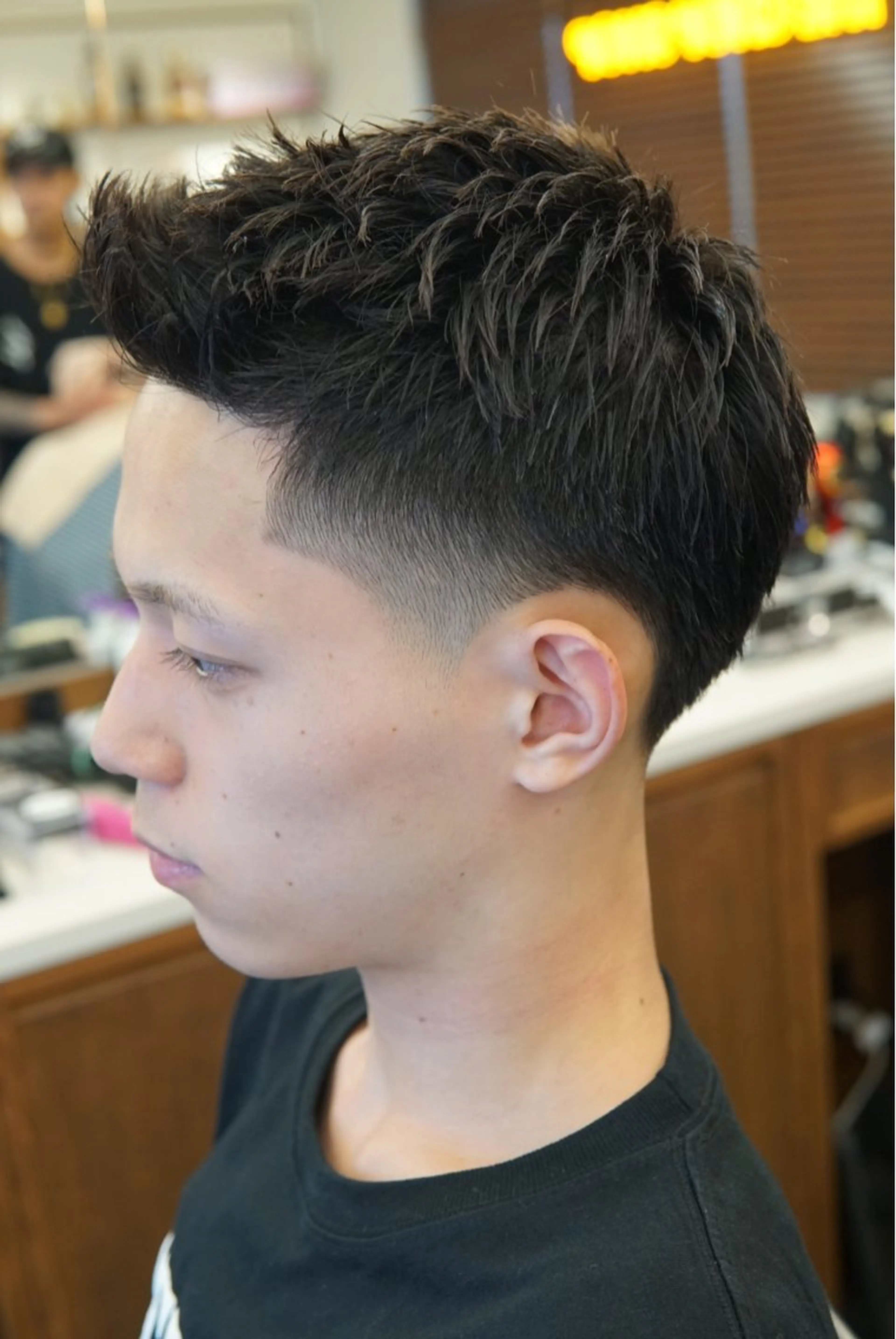 ショート メンズ フェードカット スパイキーショート ショートヘア THE CHOP SHOP HARAJUKU所属・竹内 亮太のヘアスタイル