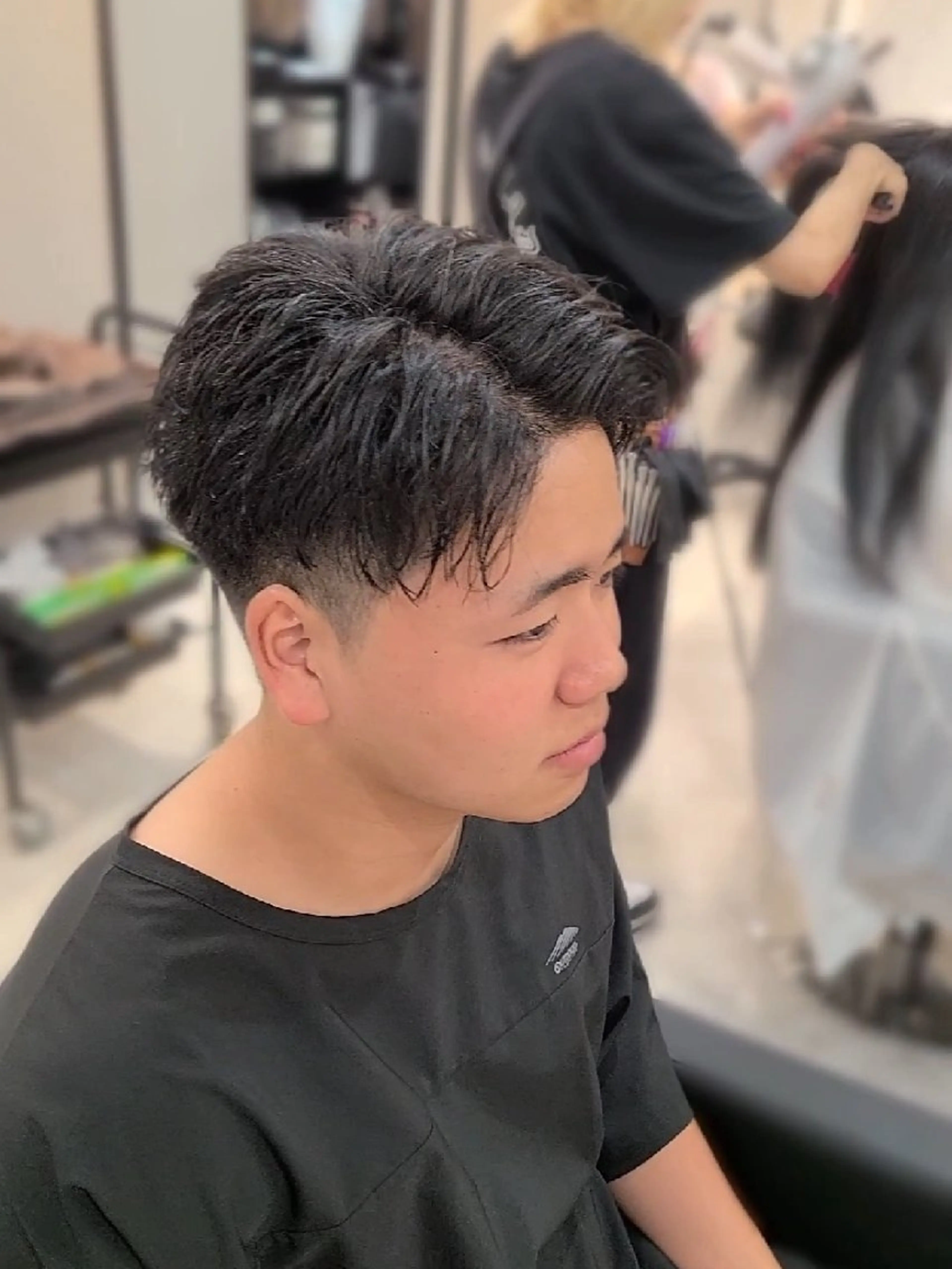 メンズ ショート カット ヘアセット Lapis 名古屋駅前店所属・LEN名古屋/パーマ メンズ特化美容師のヘアスタイル