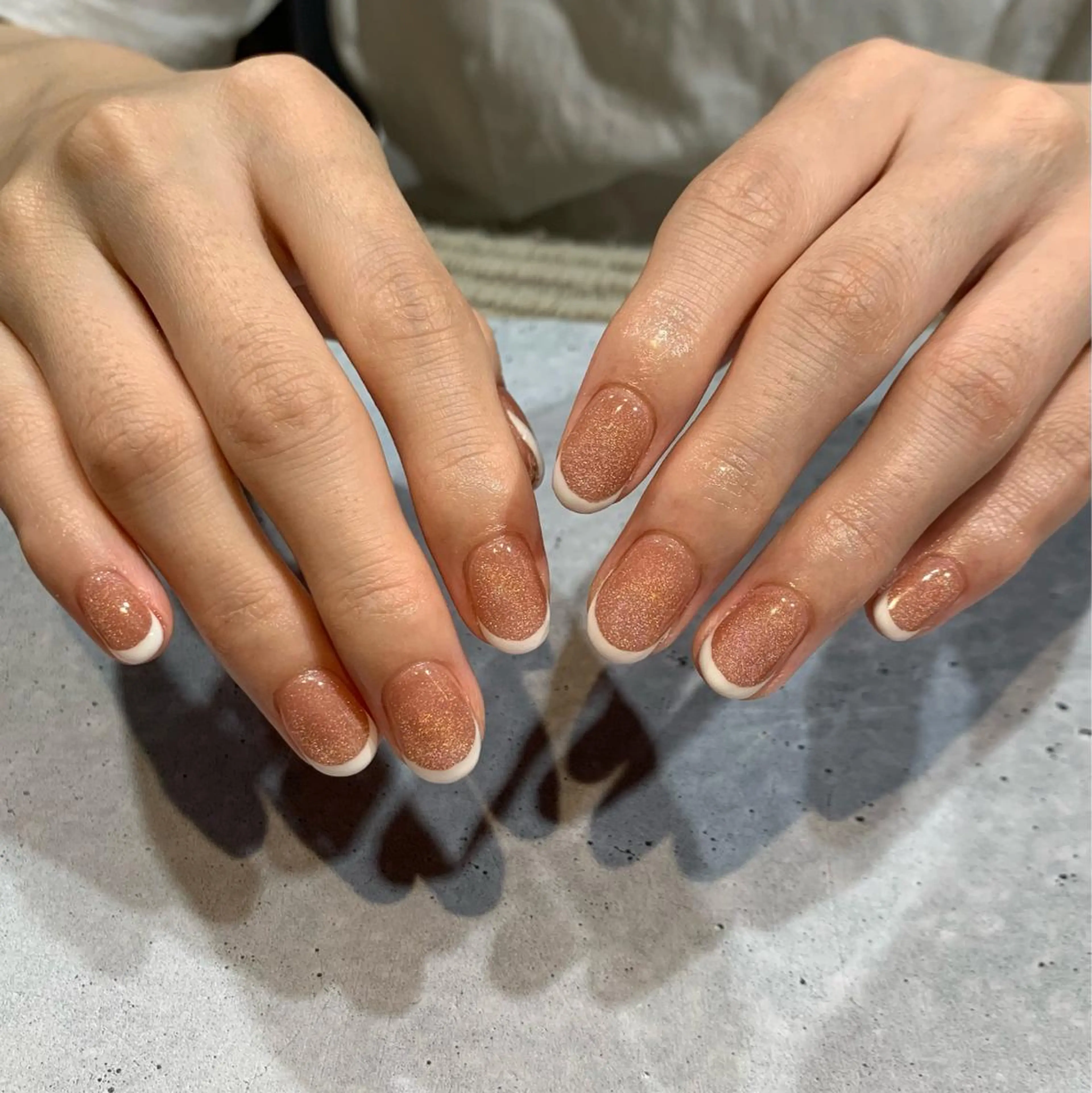 ネイル フレンチネイル ハンドネイル nailist Chisakiのネイルデザイン