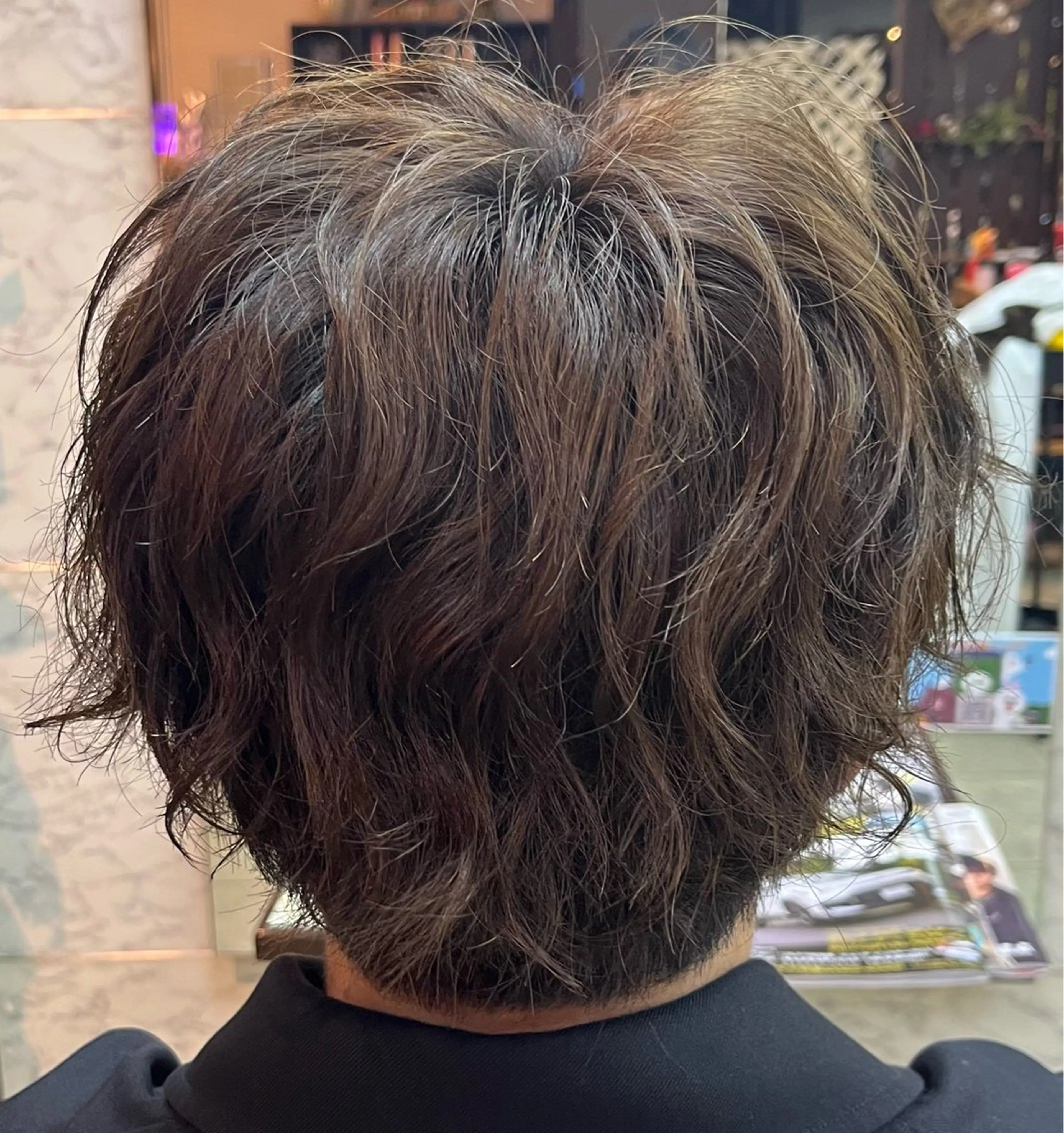 ショート パーマ メンズ SIKIBU  FUKUYAMA所属・熊谷 拓海のヘアスタイル