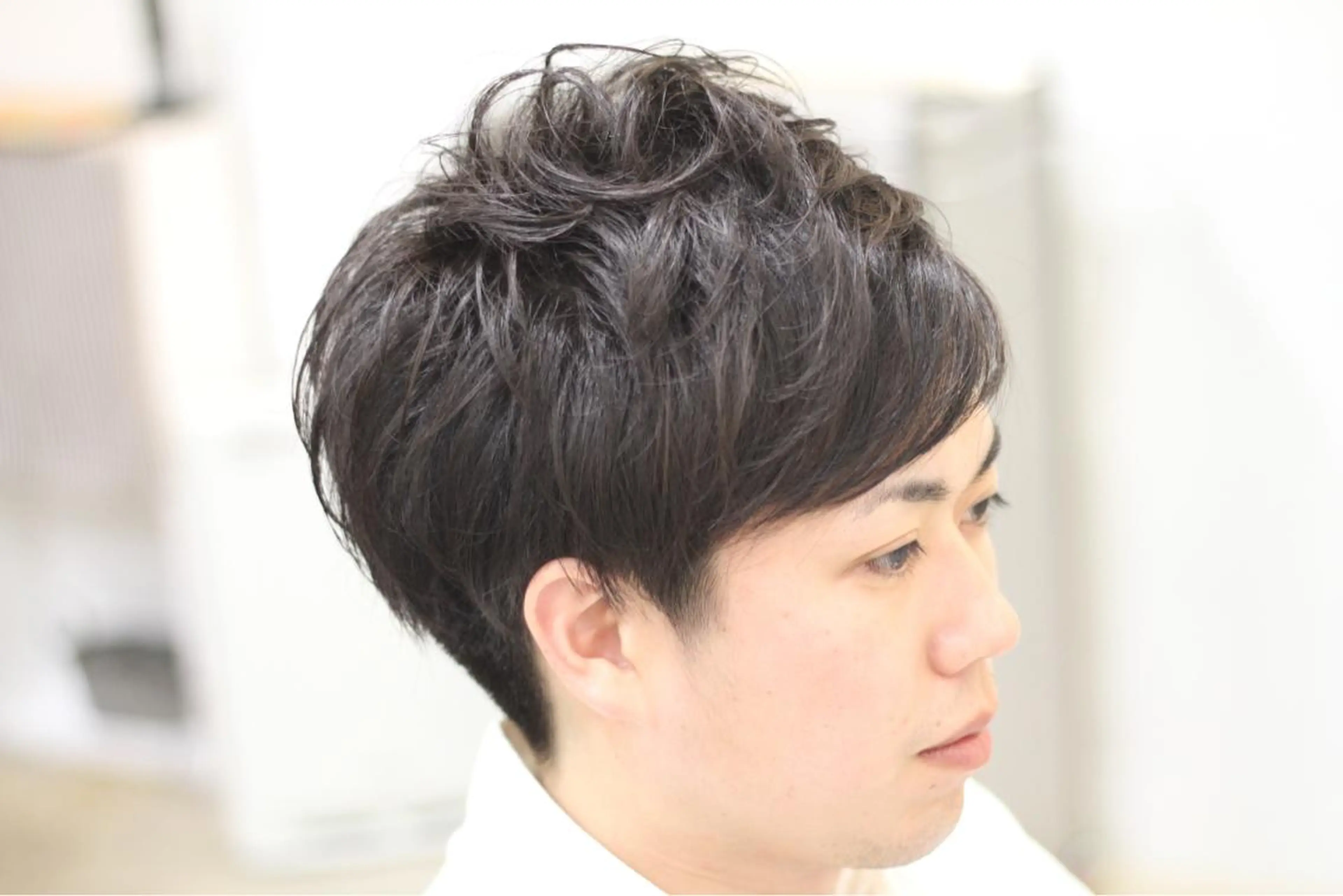 ショート パーマ メンズ メンズパーマ creep hair所属・矢島 真樹のヘアスタイル