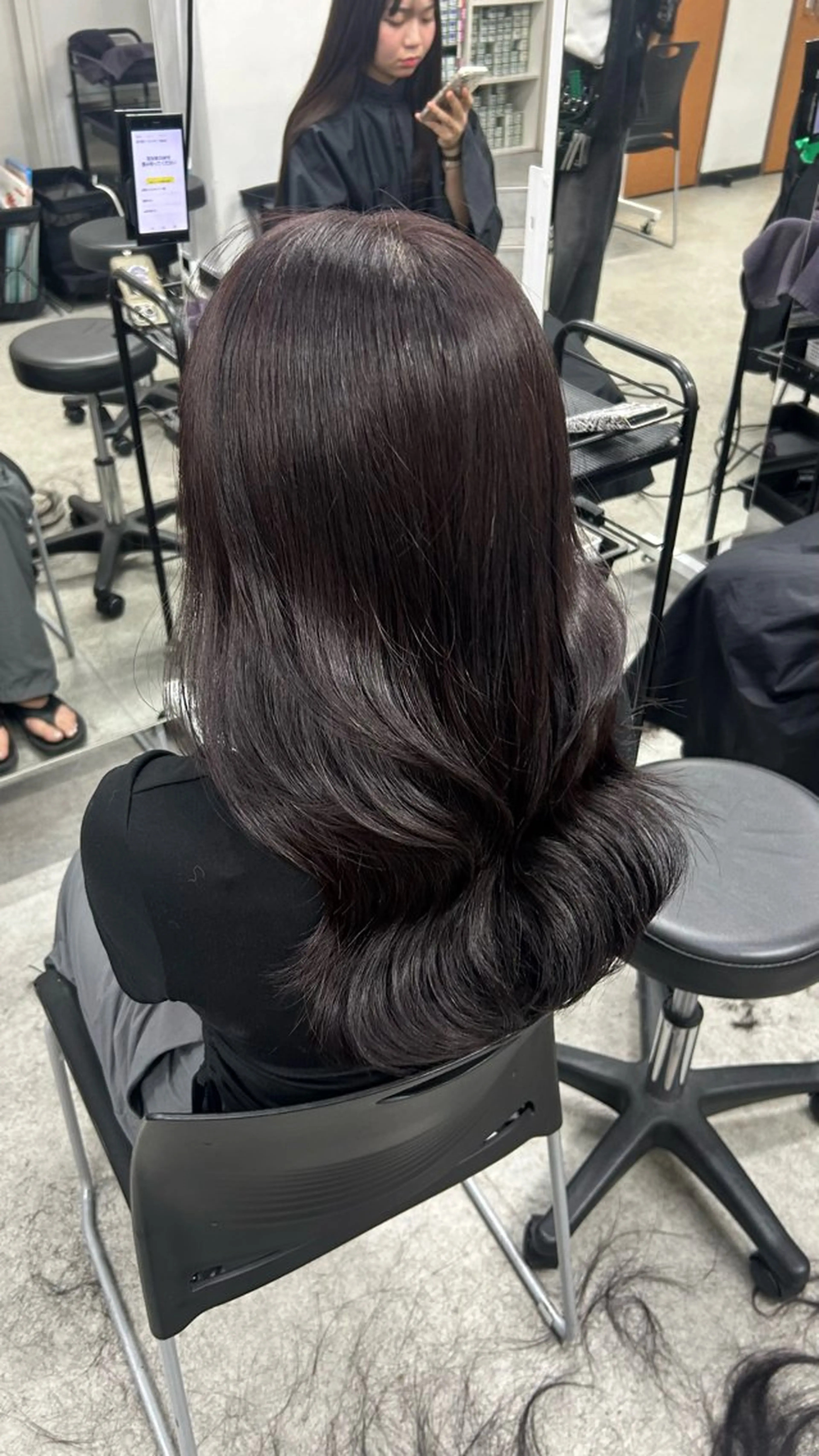 ロング カラー パーマ ヘアアレンジ メンズ キッズ カット ヘアカラー トリートメント 🩶盛れ✖️韓国ヘア 🩶Himari🎀のヘアスタイル