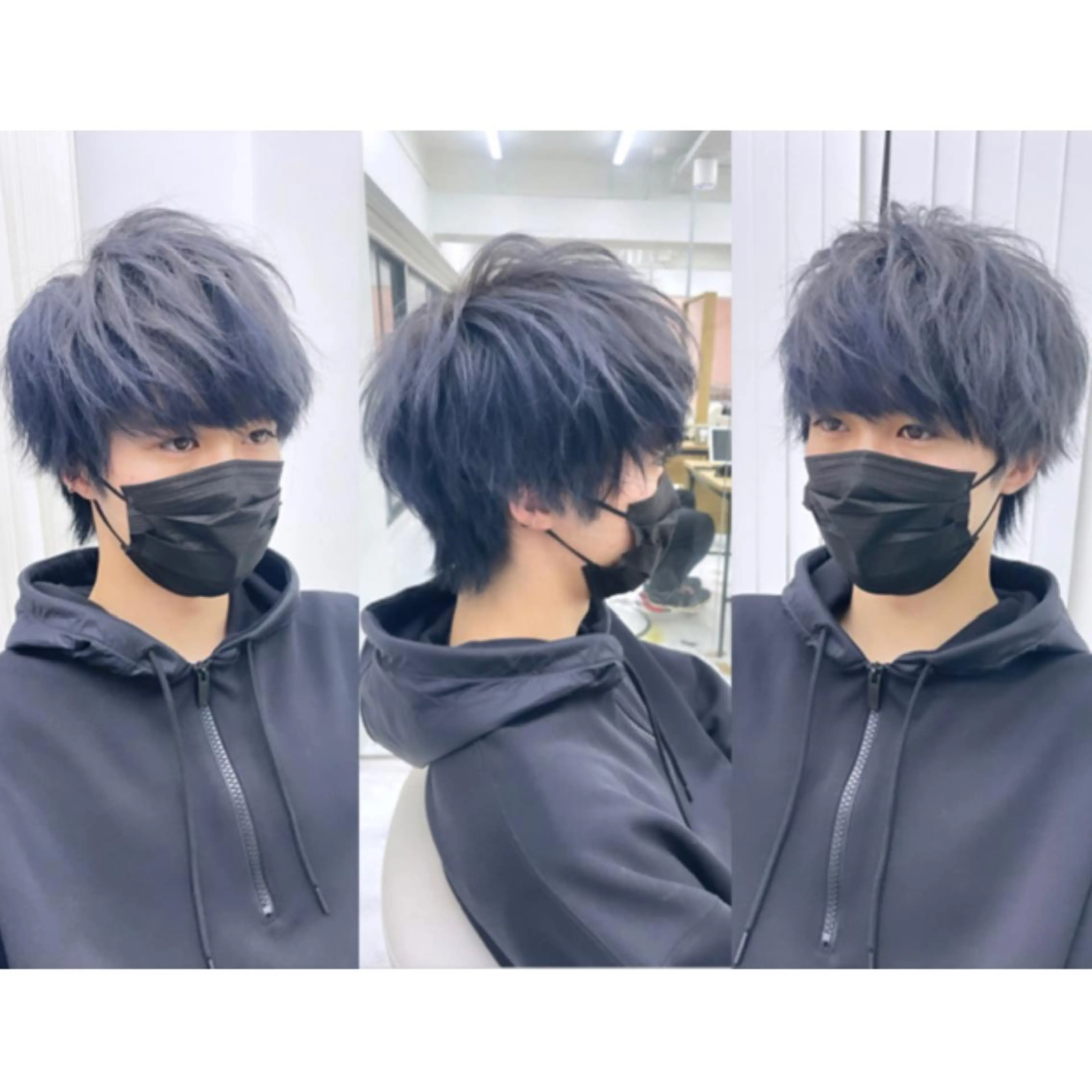 ショート カラー メンズ カット ヘアカラー トリートメント SNSで大バズり‼️ 欧米風ヘア大ヒット中のヘアスタイル