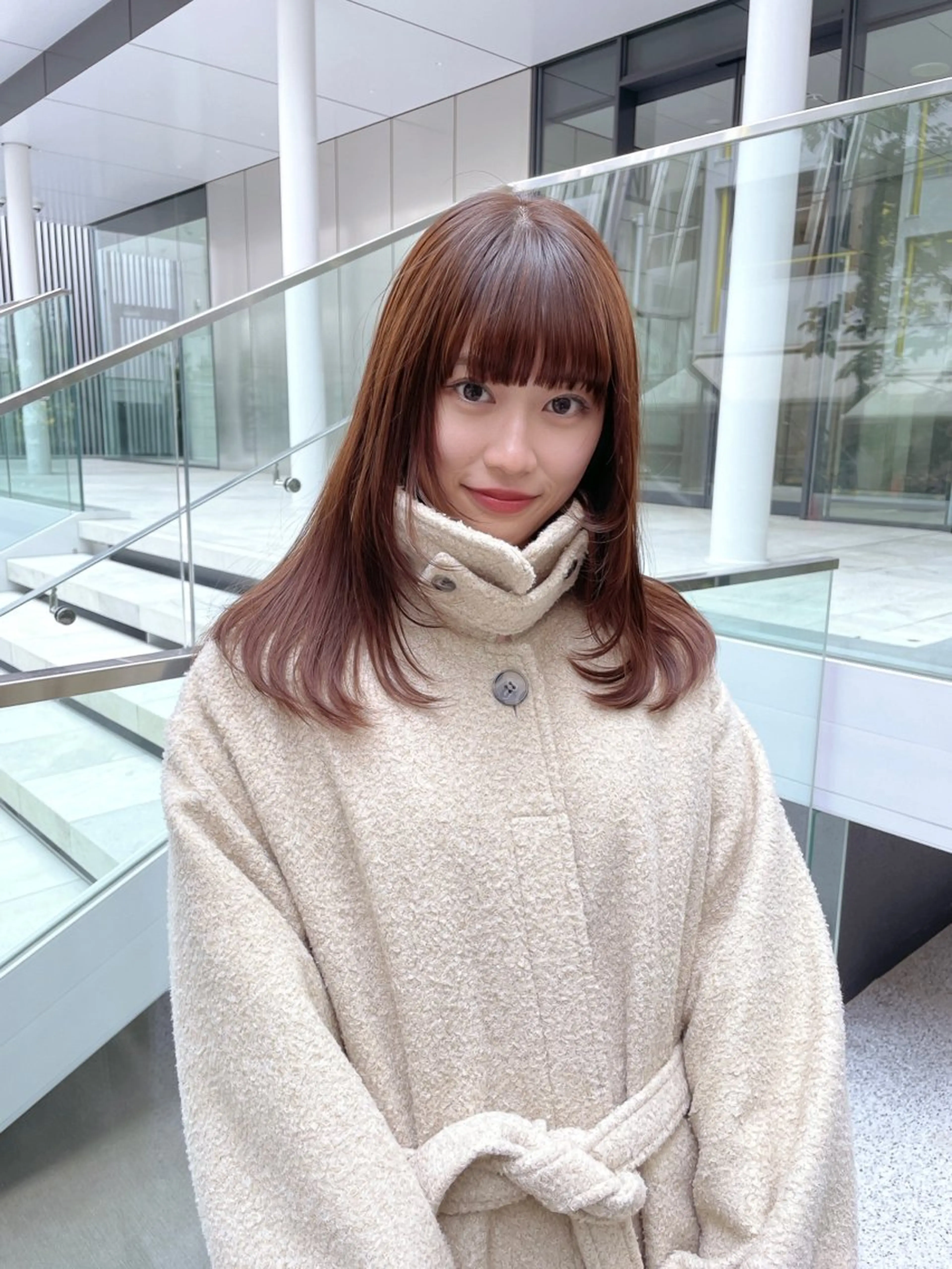 ロング カラー カット ヘアカラー トリートメント 🍨モテベージュ🩰 miraiのヘアスタイル