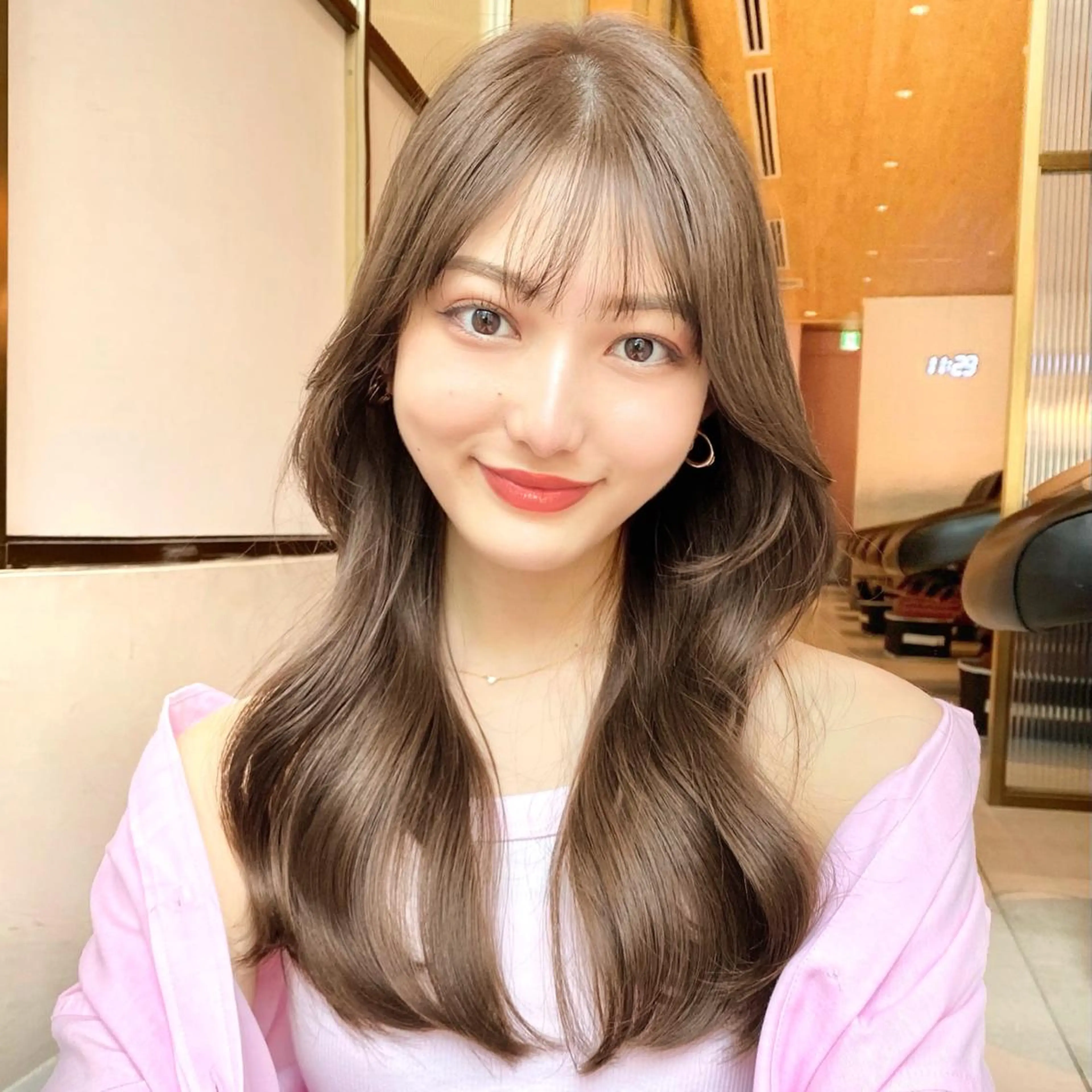 セミロング くびれヘア くびれレイヤー レイヤーカット カット ヘアカラー トリートメント 韓国くびれレイヤー 🇰🇷はづきのヘアスタイル