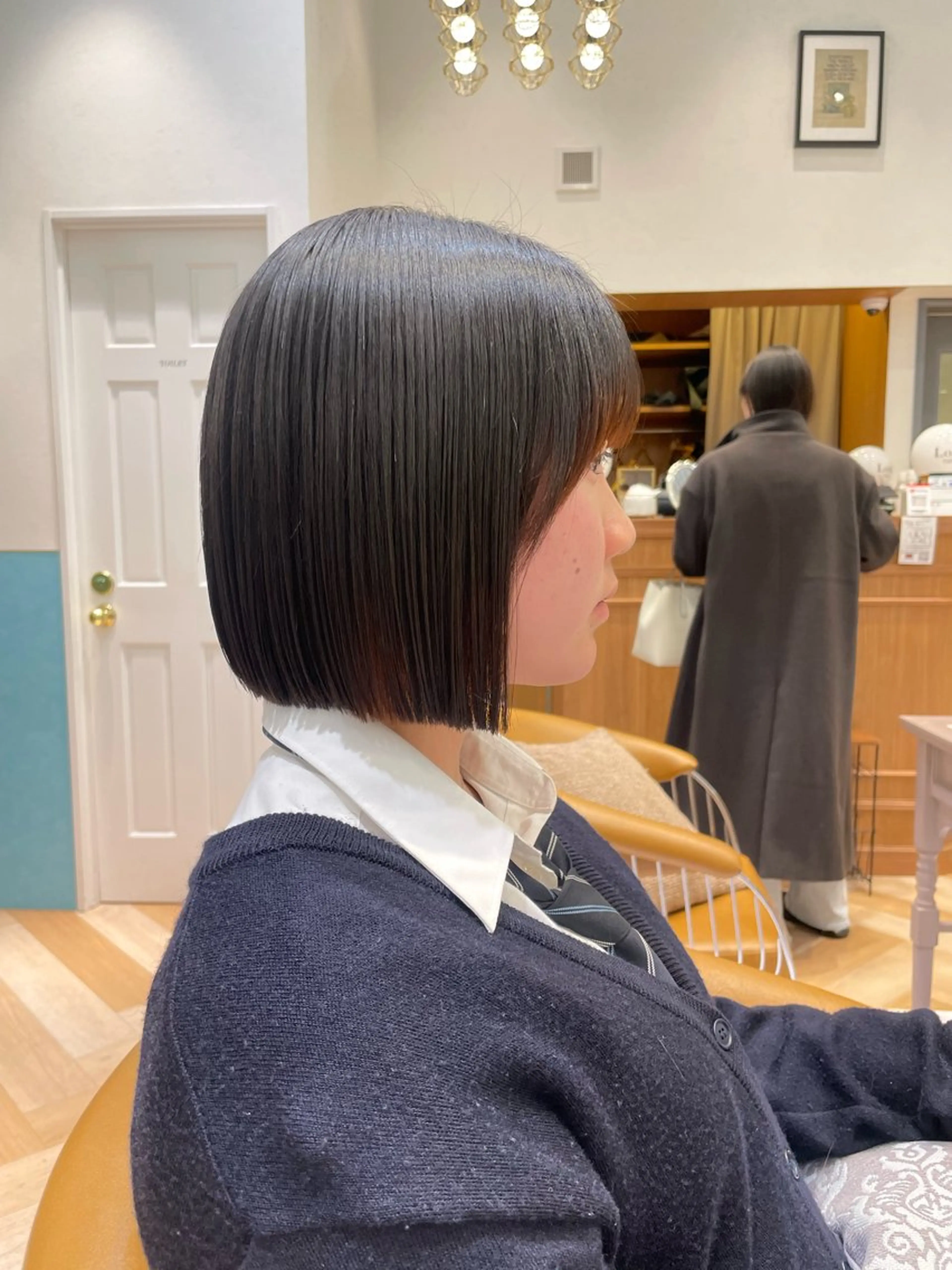 ショート カット パーマ トリートメント 韓国レイヤー 🧸🤍ちずみのヘアスタイル