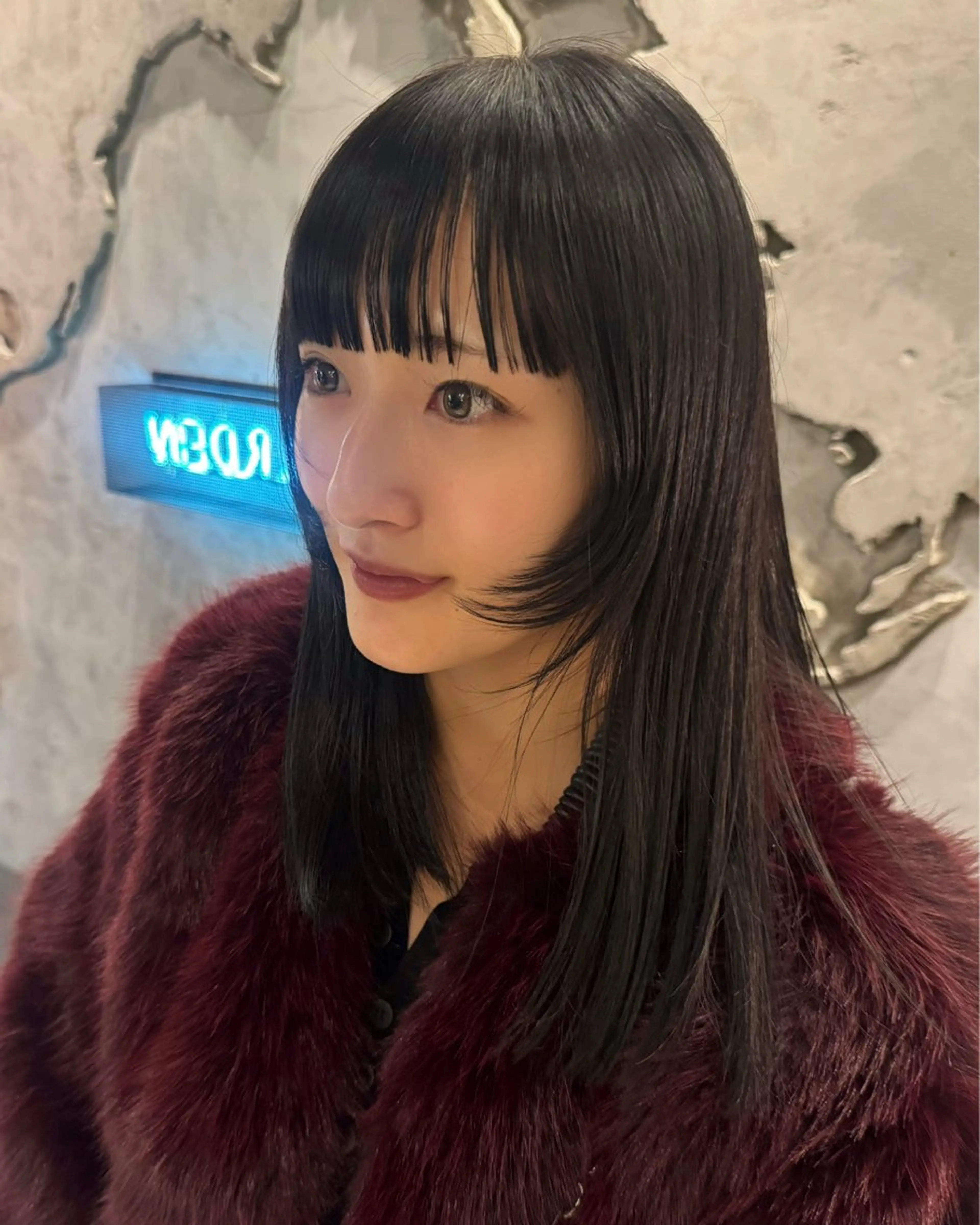 ミディアム カラー ダークグレー ダークグレージュ グレージュ 顔まわりレイヤー レイヤーカット カット ヘアカラー トリートメント レイヤー/透明感/ 顔周り/kana🩰のヘアスタイル