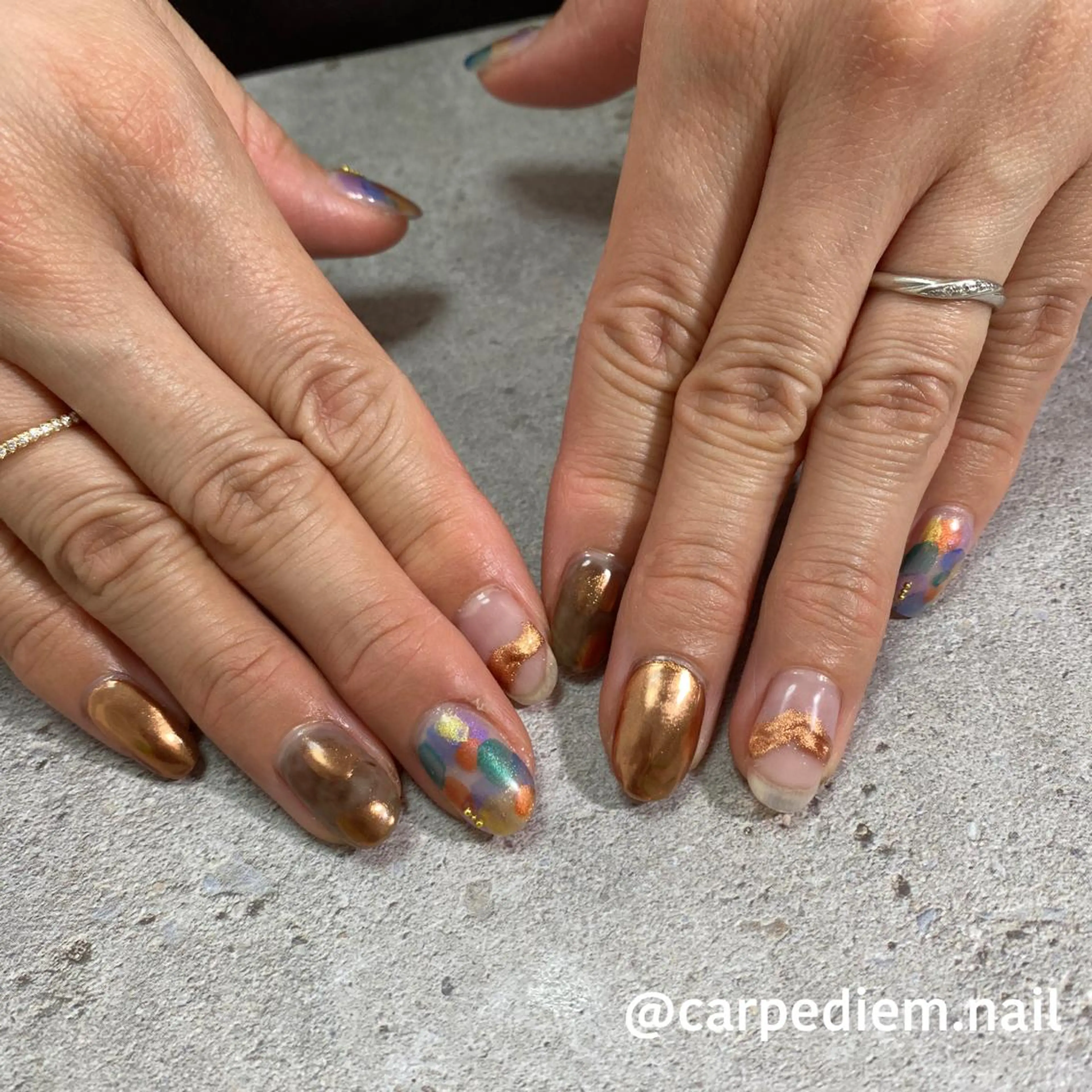 ネイル 城東区ネイルサロン carpediemのネイルデザイン