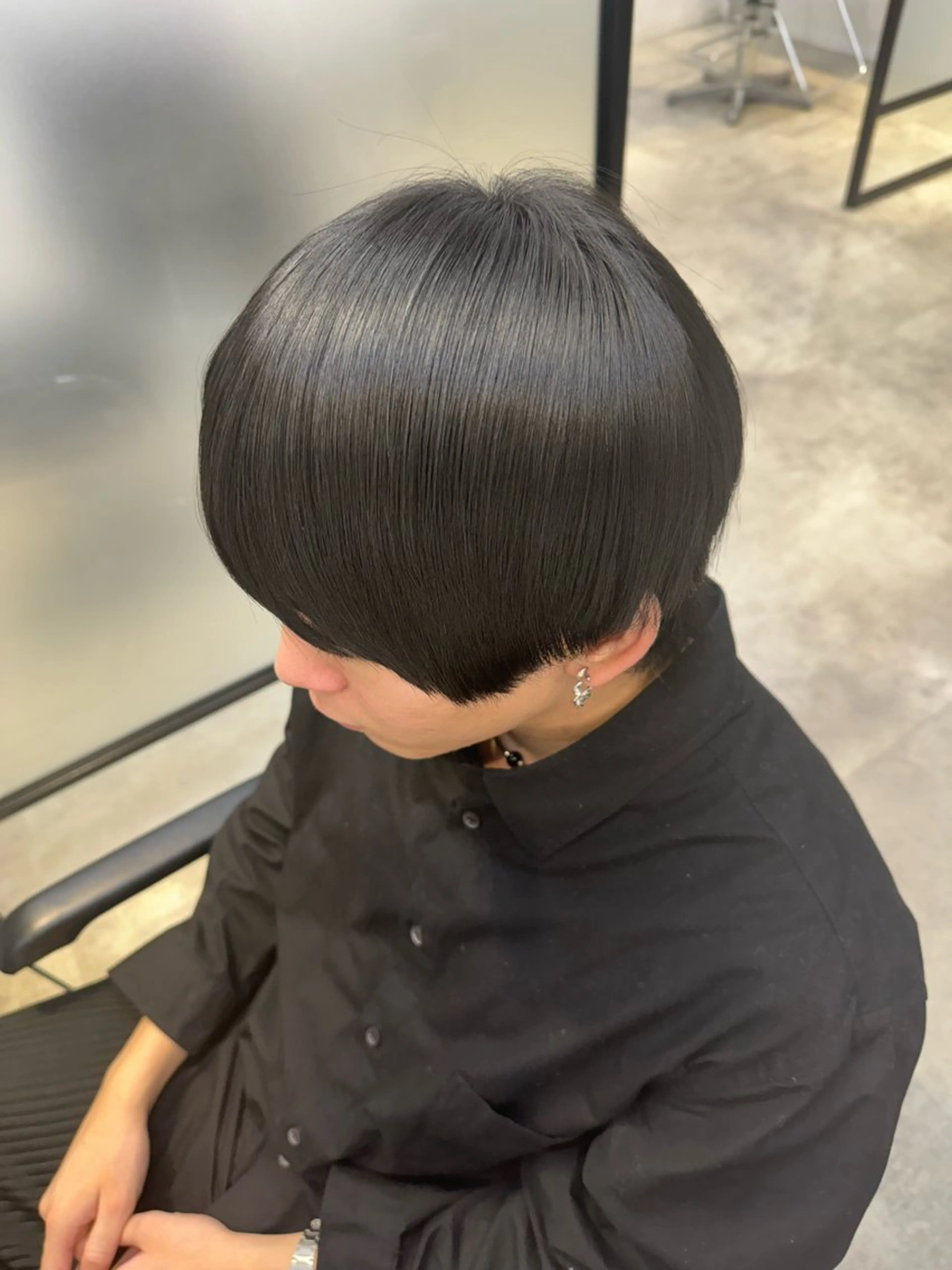 メンズカット+縮毛矯正の写真