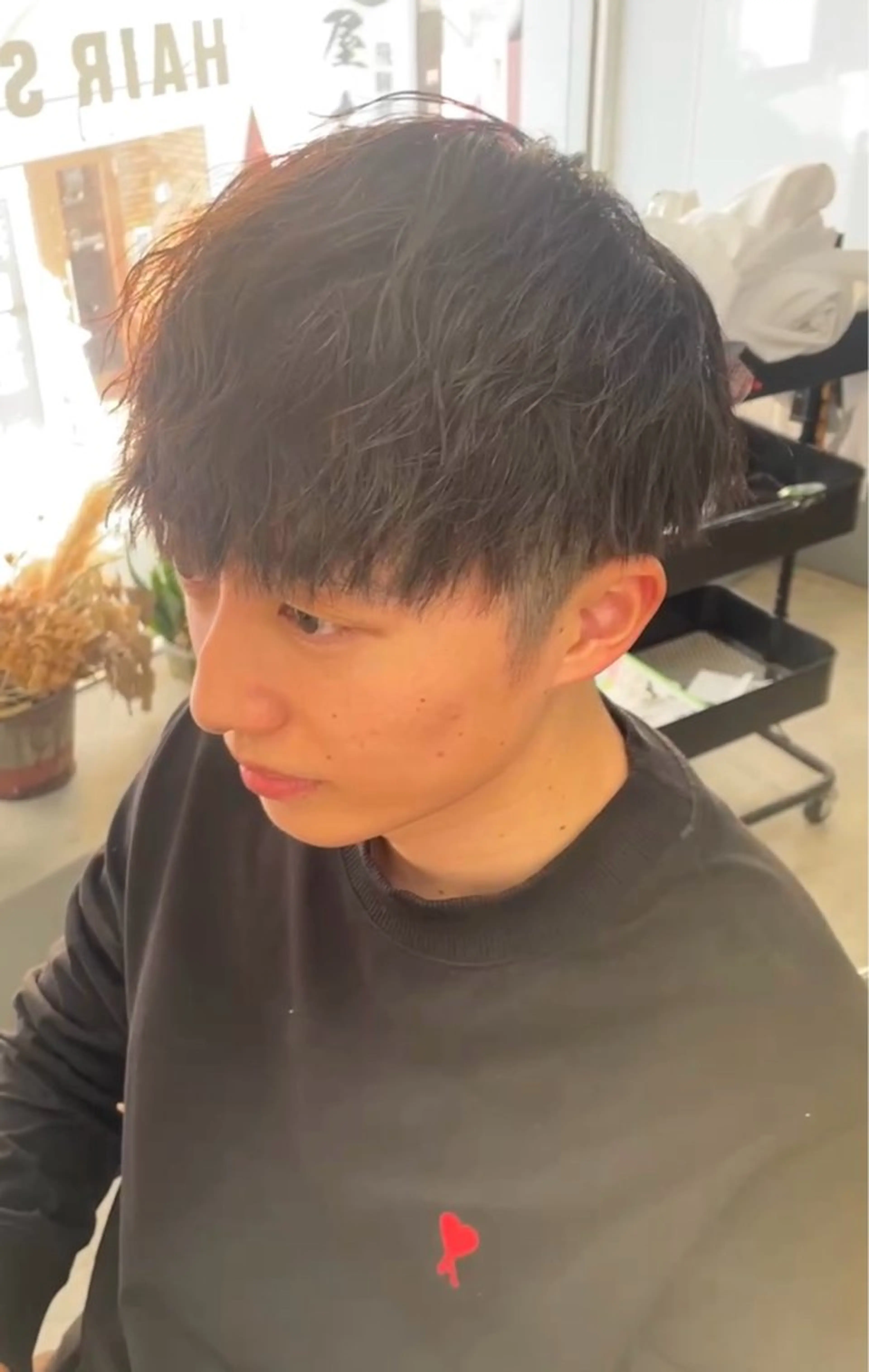 ショート パーマ メンズ カット パーマ メンズ専門サロン wokeのヘアスタイル