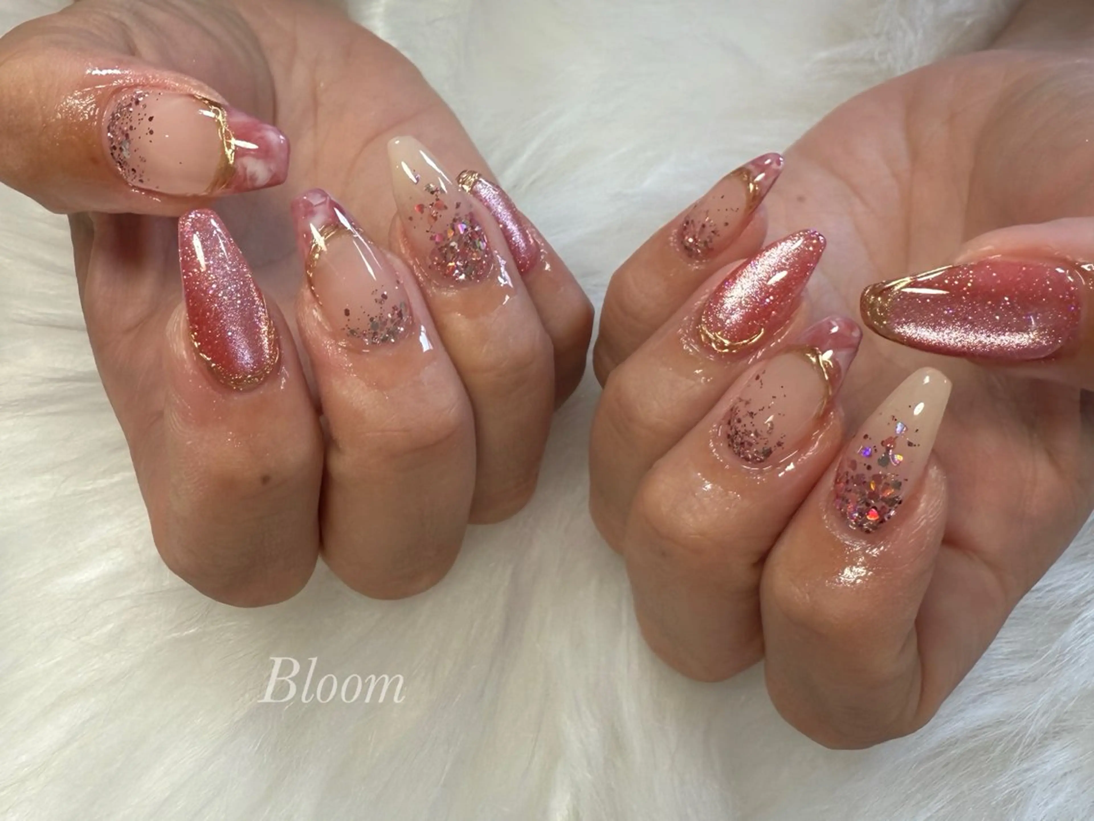 ネイル アートネイル 持ち込み ハンドネイル Bloom a nail studio所属・松下 未来のネイルデザイン