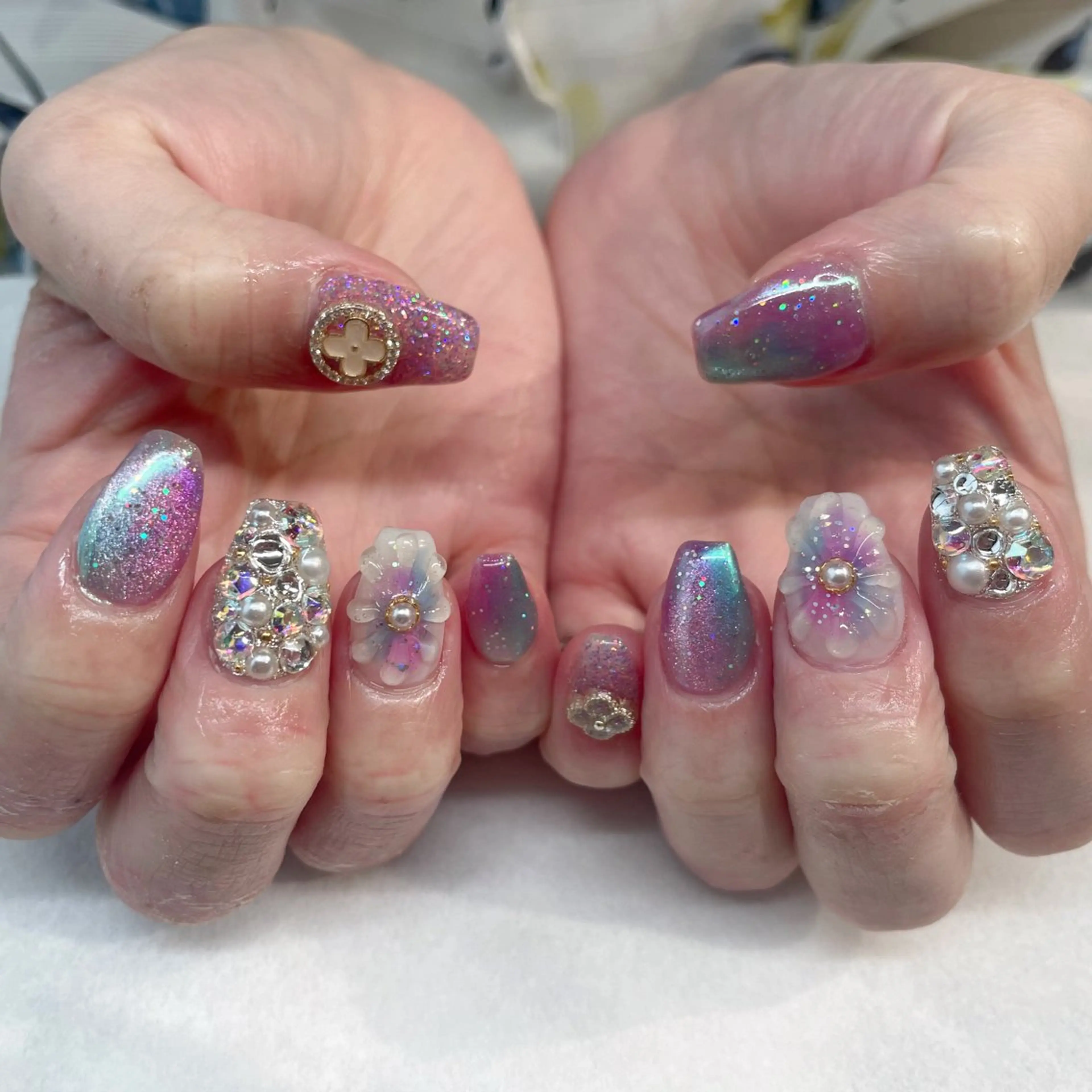 ネイル ハンドネイル 💎🐰 saki. m 🐰💎のネイルデザイン