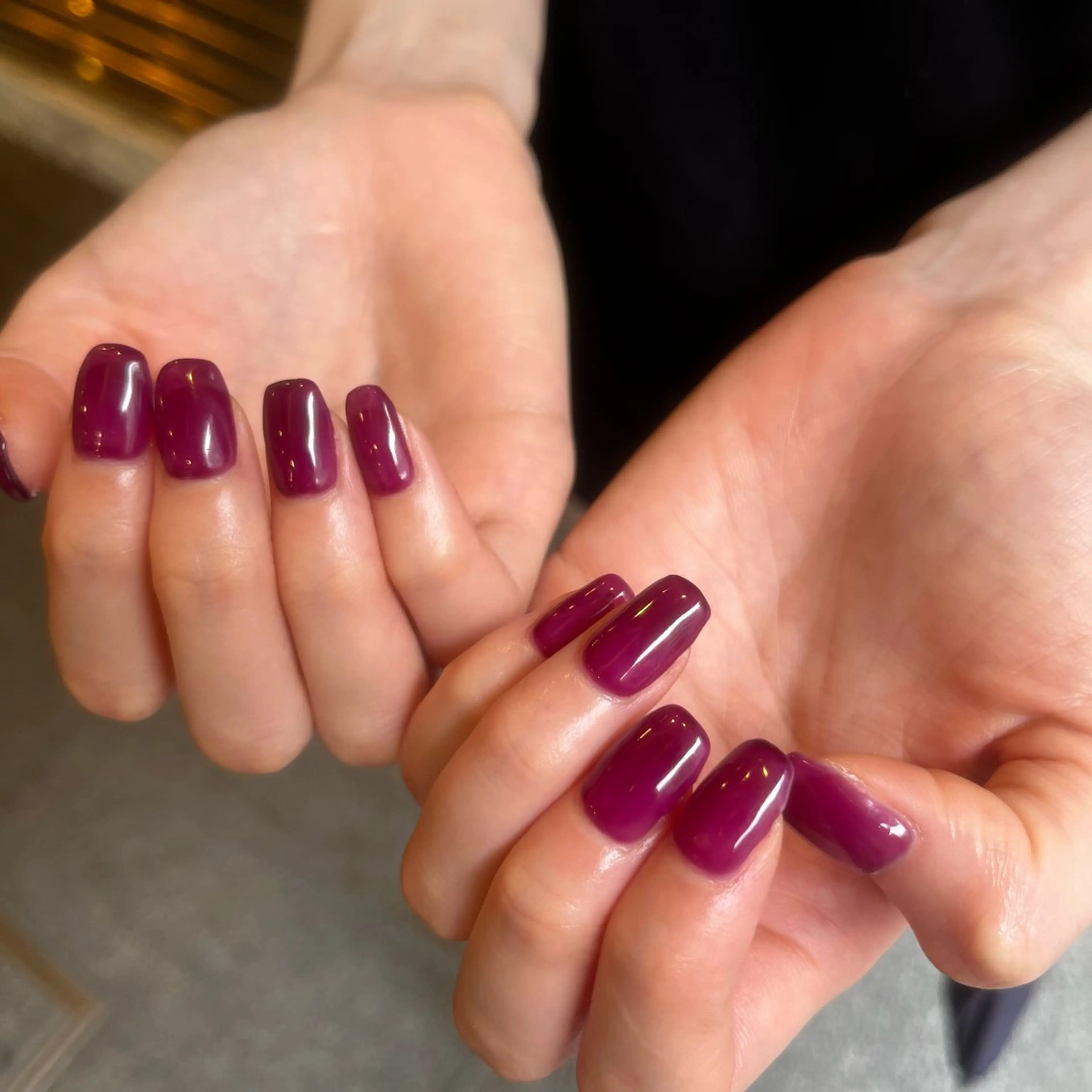 ネイル ニュアンスネイル ワンカラーネイル シンプルネイル ハンドネイル nail&care salon soa所属・soa/美容液ケアで 自爪を育てるネイルのネイルデザイン