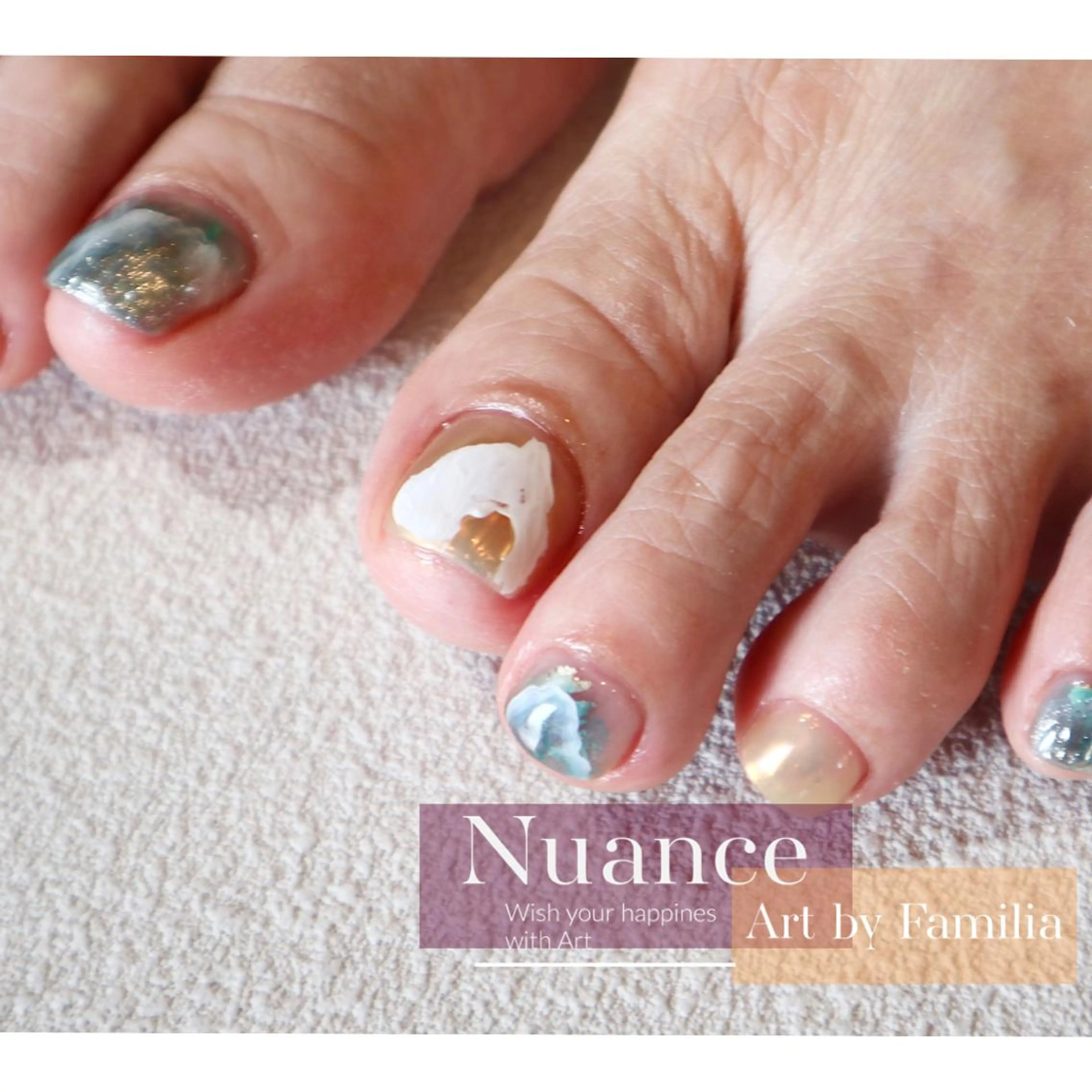 ネイル フットネイル 小河 仁美のネイルデザイン