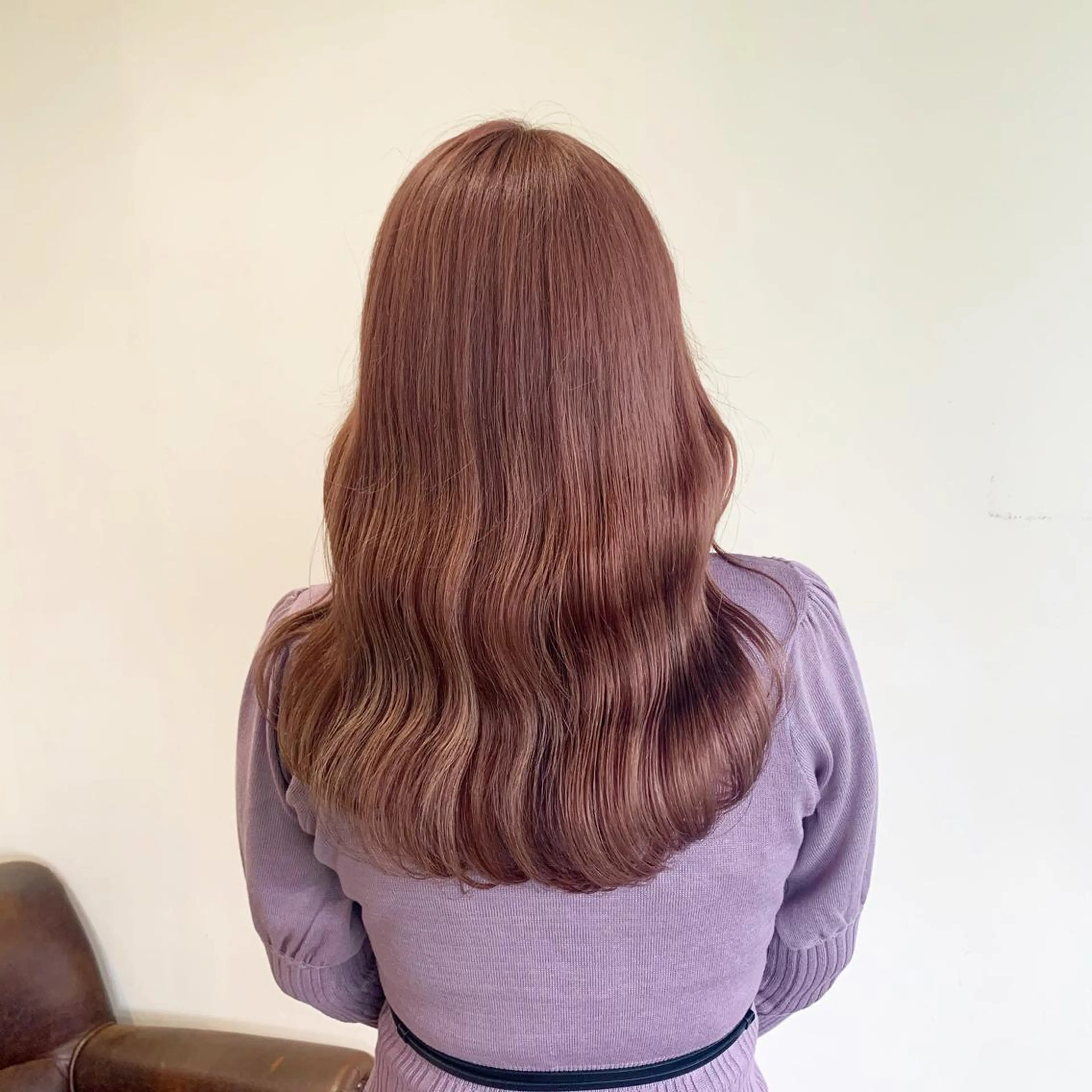 セミロング カラー ヘアカラー トリートメント ヘアセット ハイトーン/レイヤー 💜Akaneのヘアスタイル