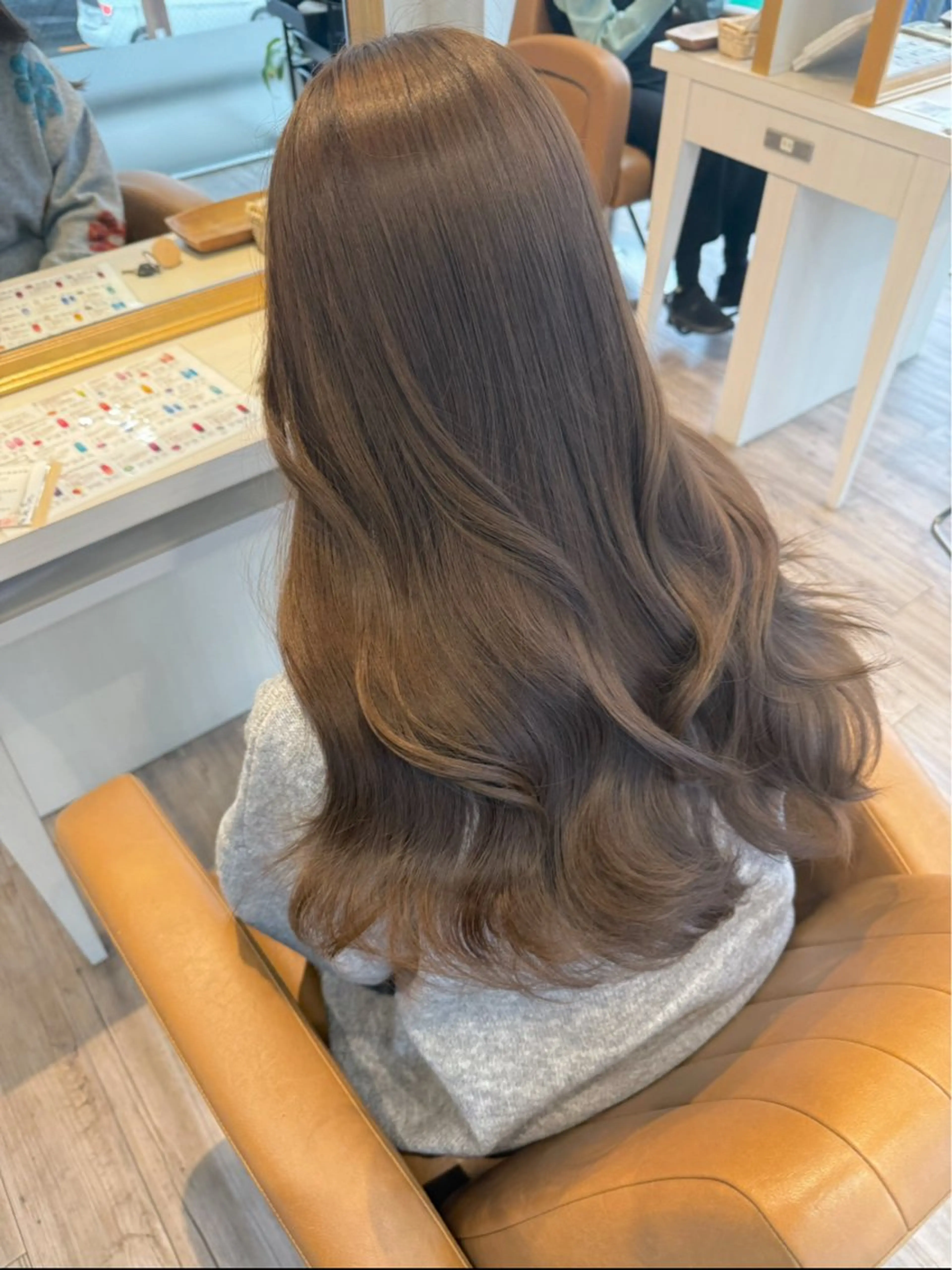 ロング カラー ブリーチ ダブルカラー ブリーチなしカラー カット ヘアカラー トリートメント 河合秀明/ショート /ボブ/レイヤーのヘアスタイル