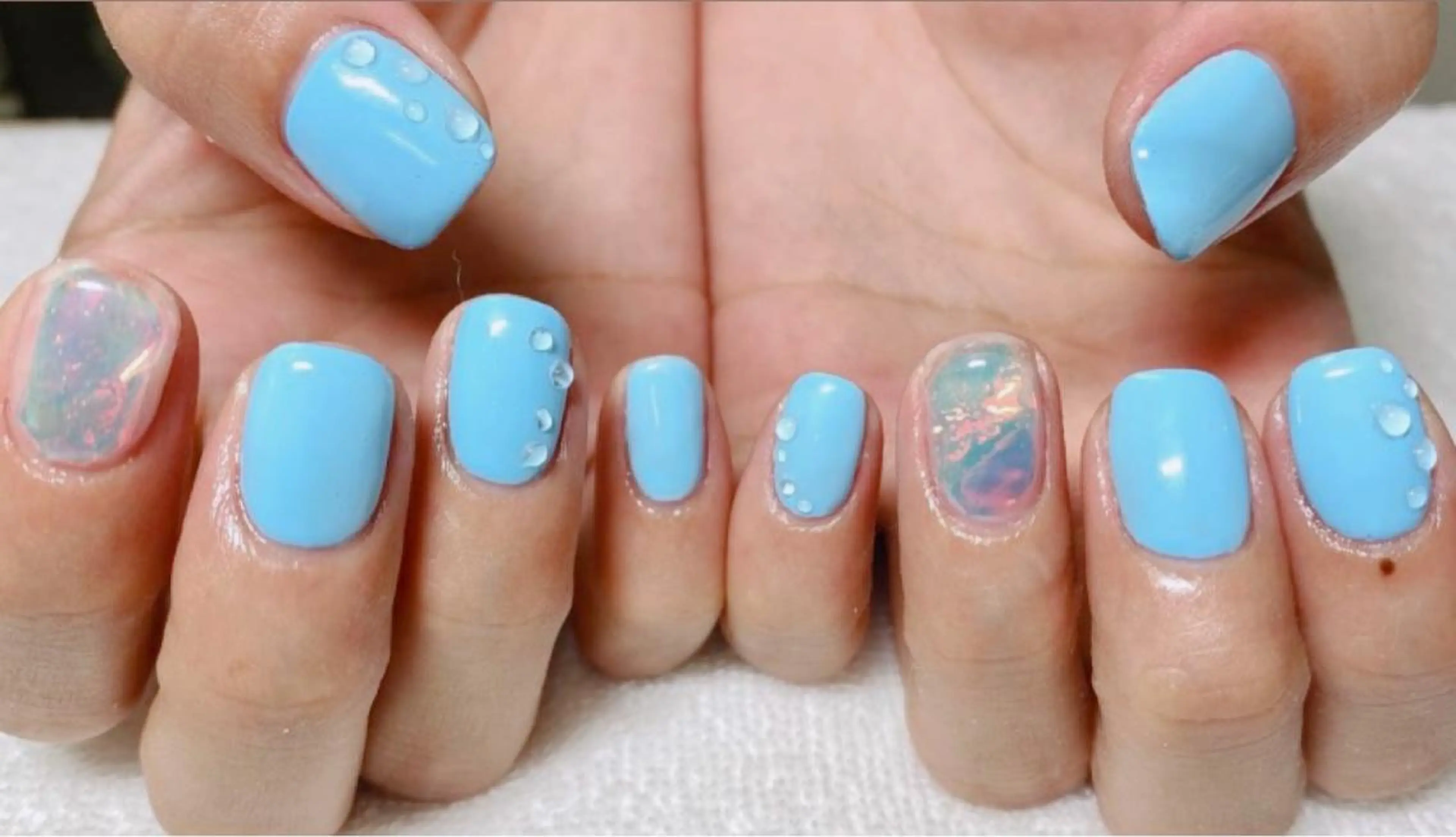 ネイル 氷ネイル・うるうるネイル タケウチ ナナ💅のネイルデザイン