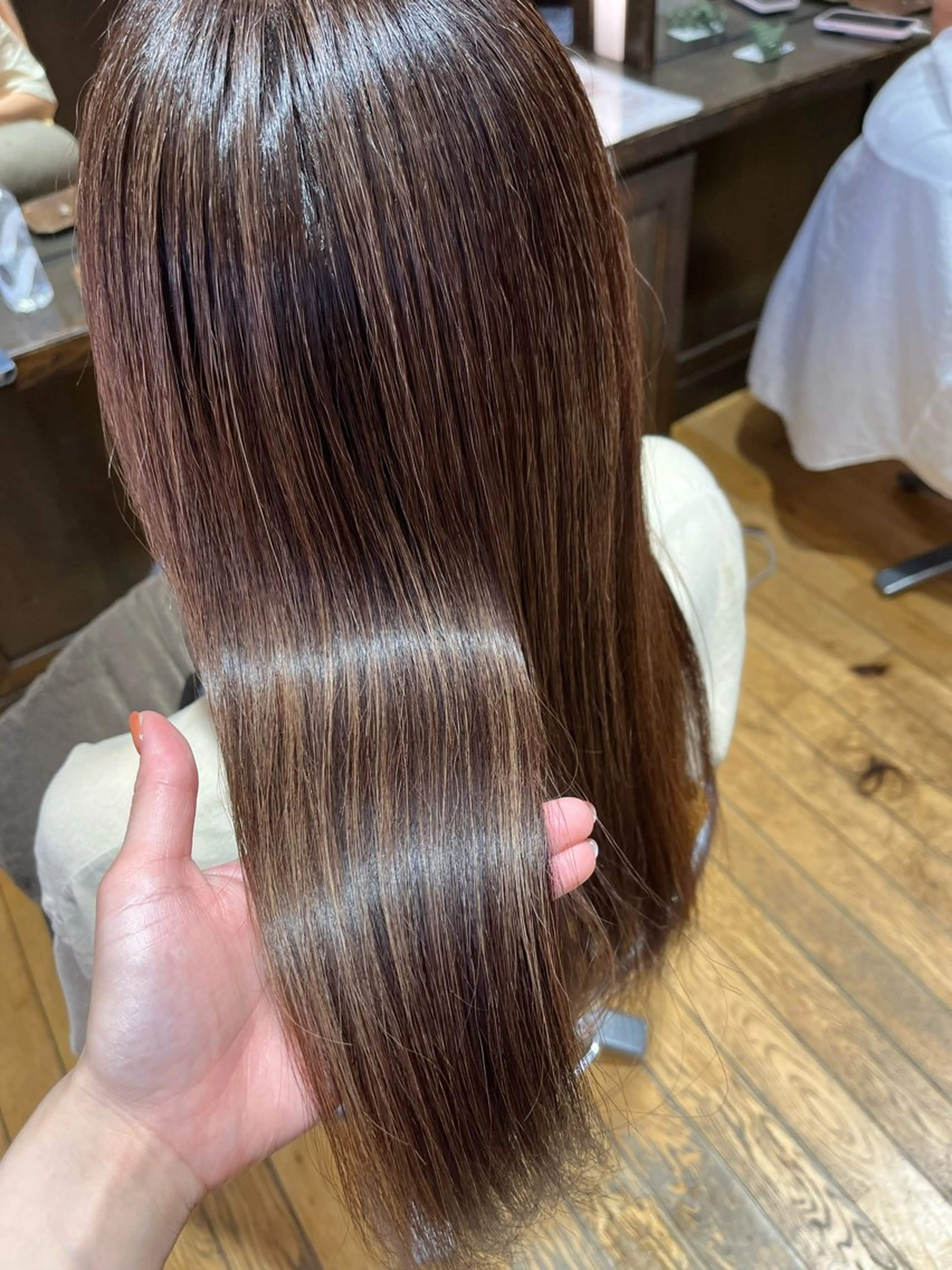 ミディアム カラー ヘアカラー 赤み消しカラー 🩵かりんのヘアスタイル