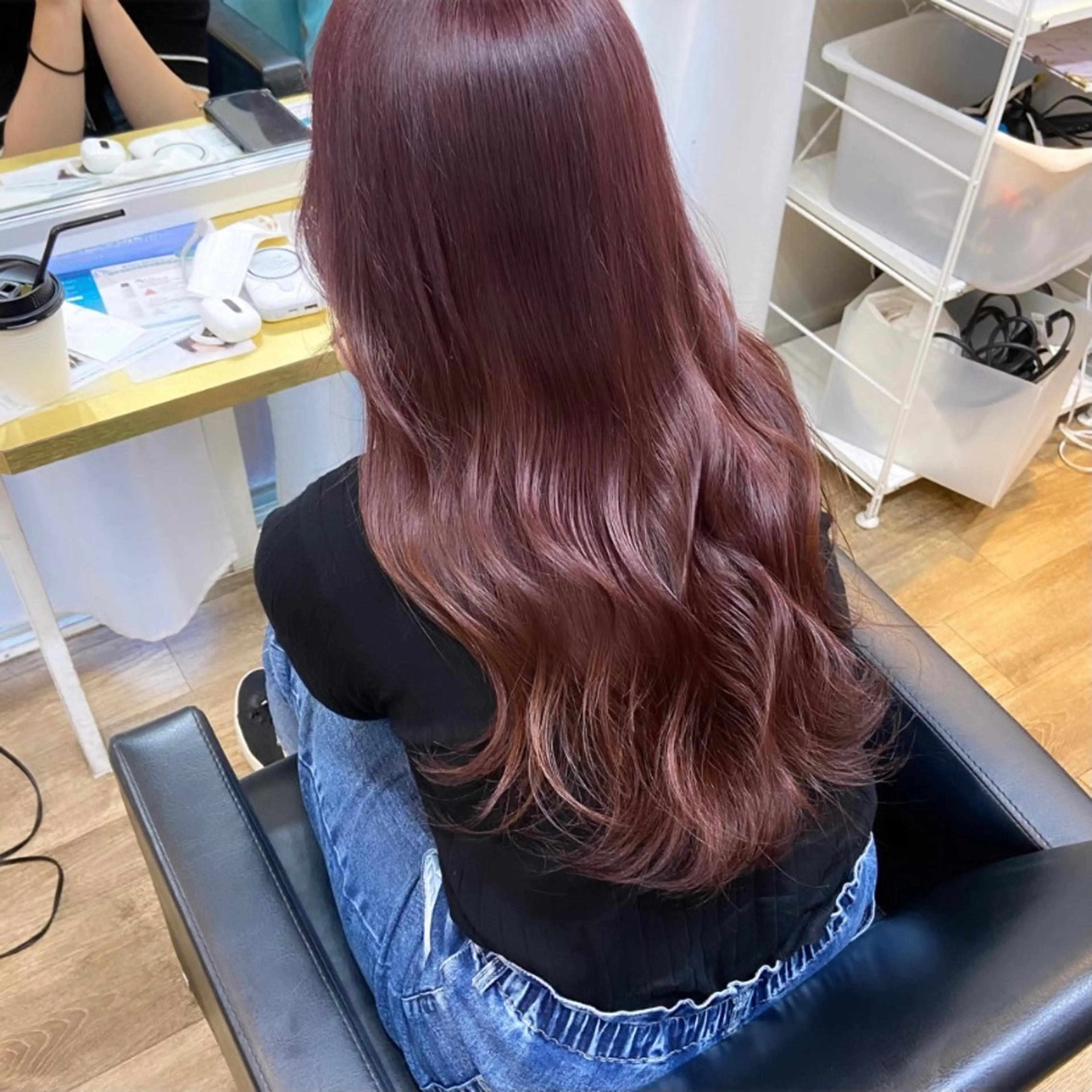ロング カラー ベージュカラー ブリーチ ケアブリーチ 透明感カラー ダブルカラー mai 🎀 エクステモデル募集のヘアスタイル