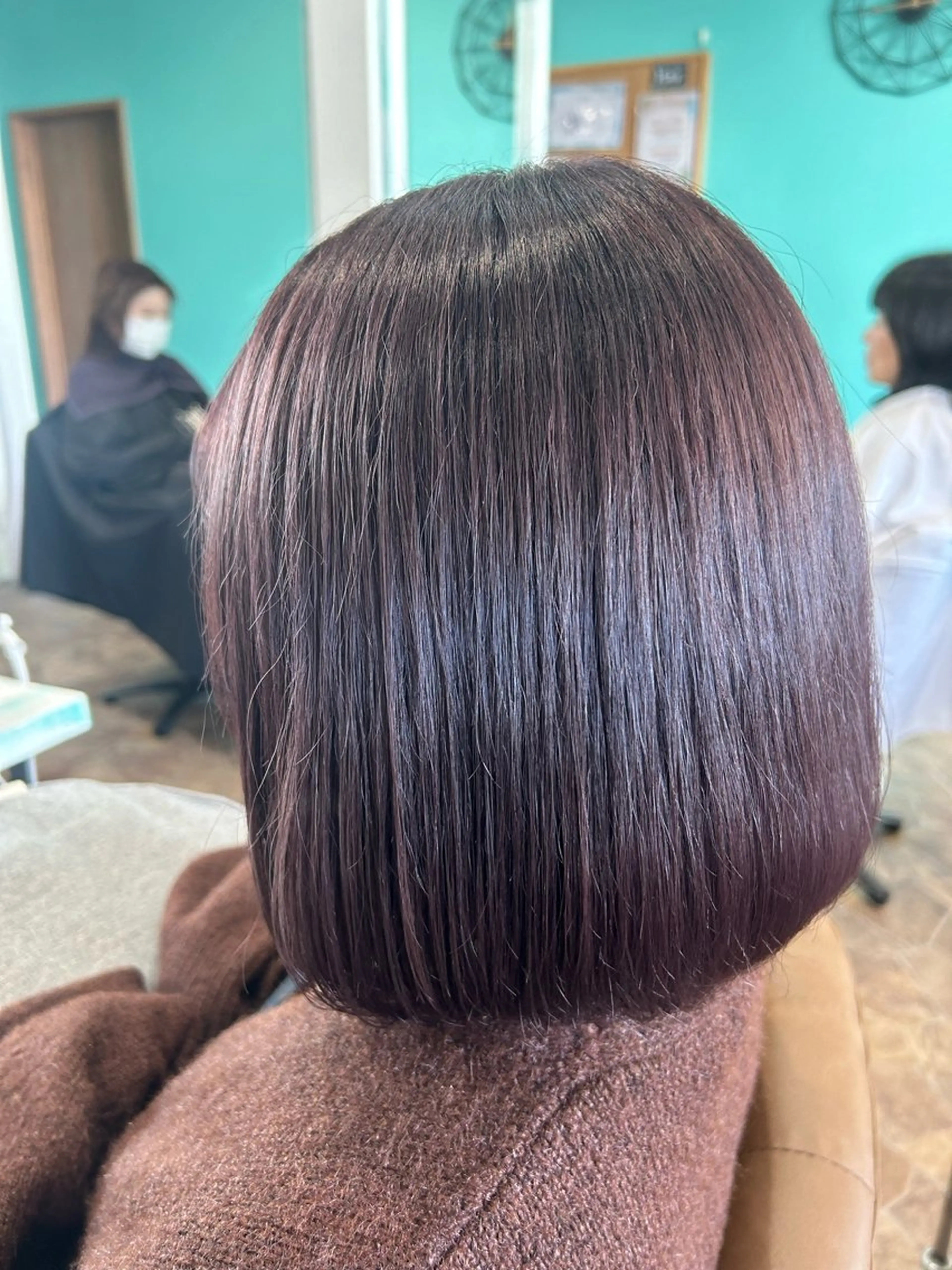 ショート ピンクブラウン きらく あやののヘアスタイル