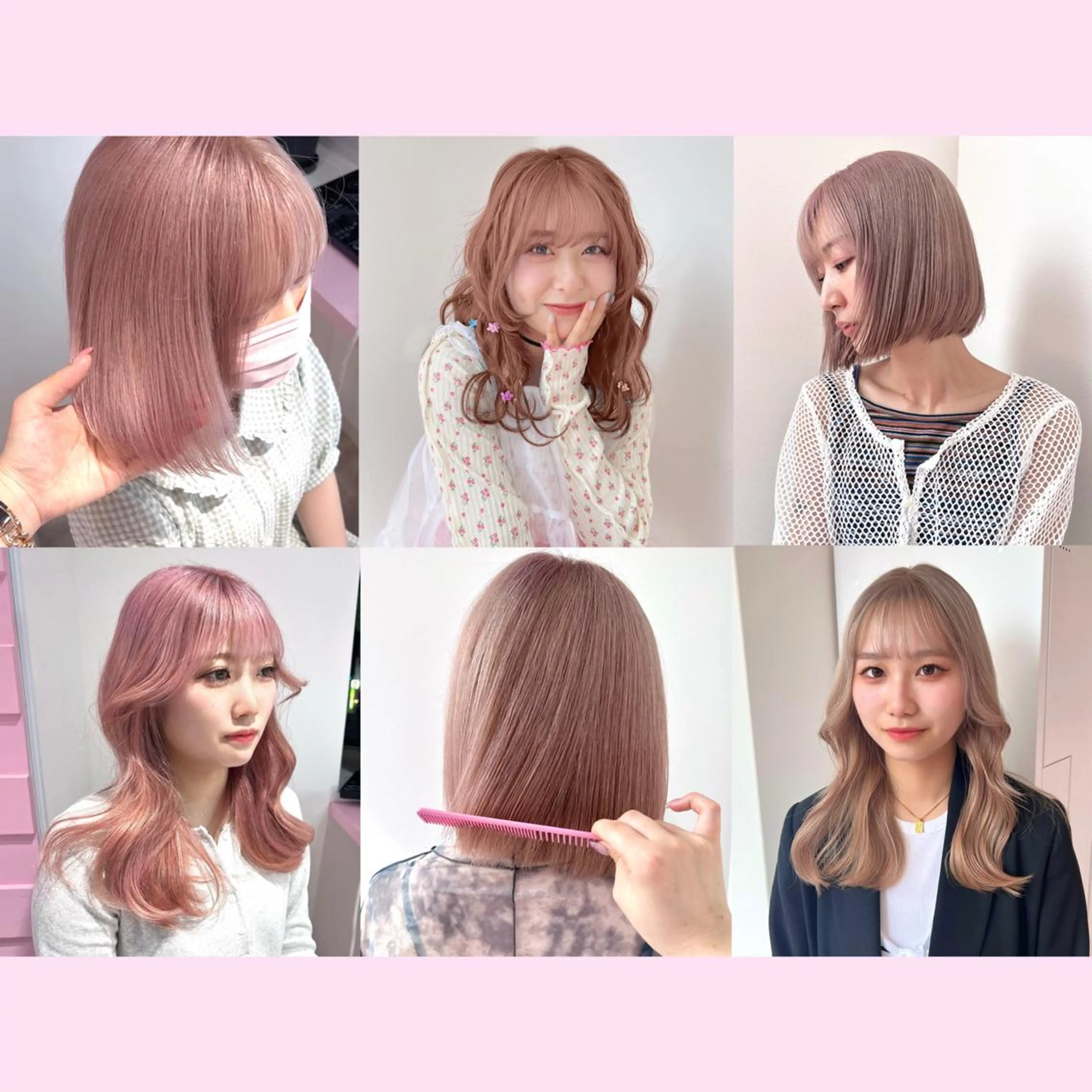 セミロング ヘアカラー トリートメント ハイトーン♡ブリーチ ♡エクステ♡nanaのヘアスタイル