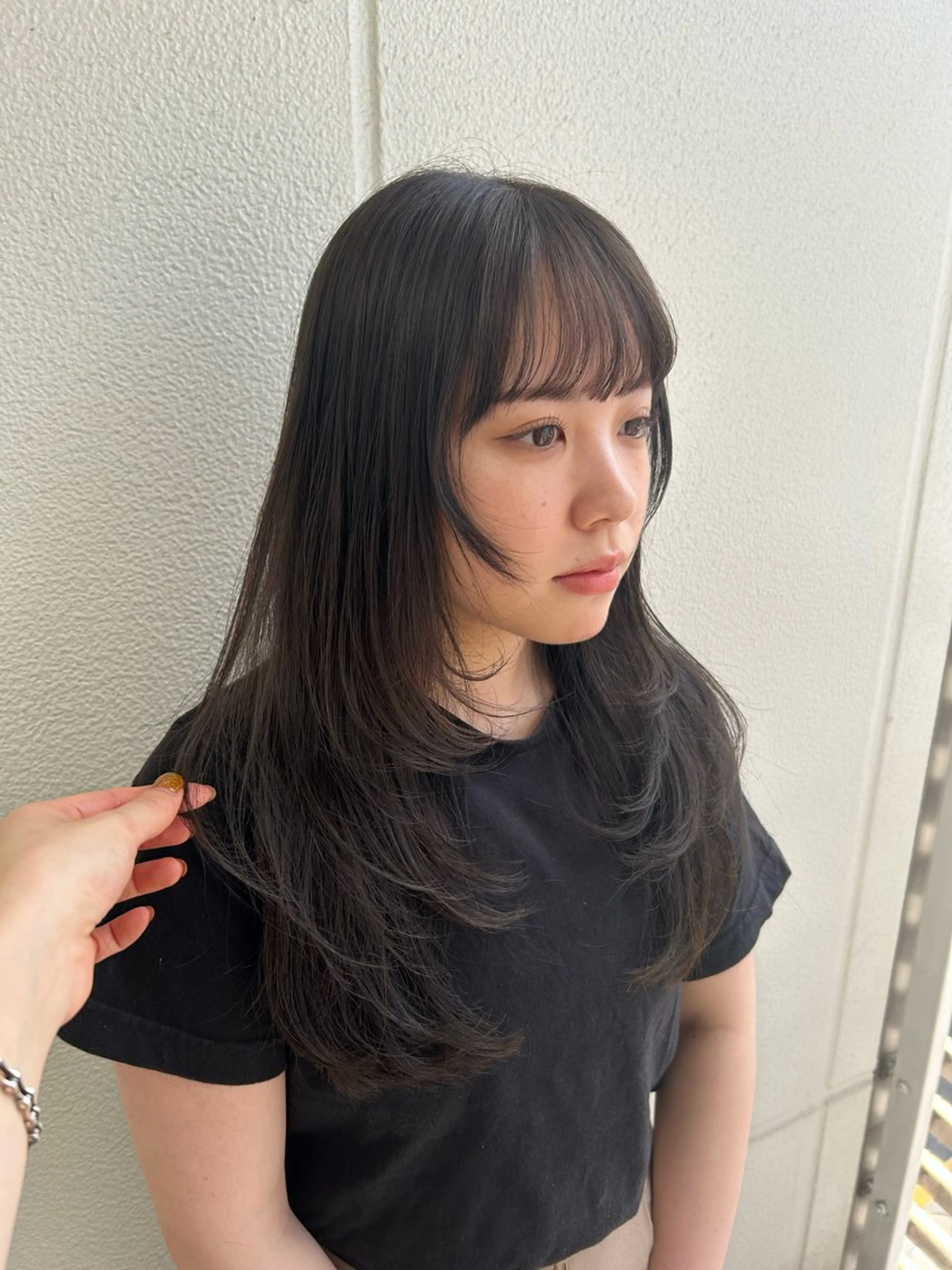 ロング カラー ヘアアレンジ グレージュ レイヤーカット 《暖色/韓国hair 》🇰🇷桑原ユキネのヘアスタイル