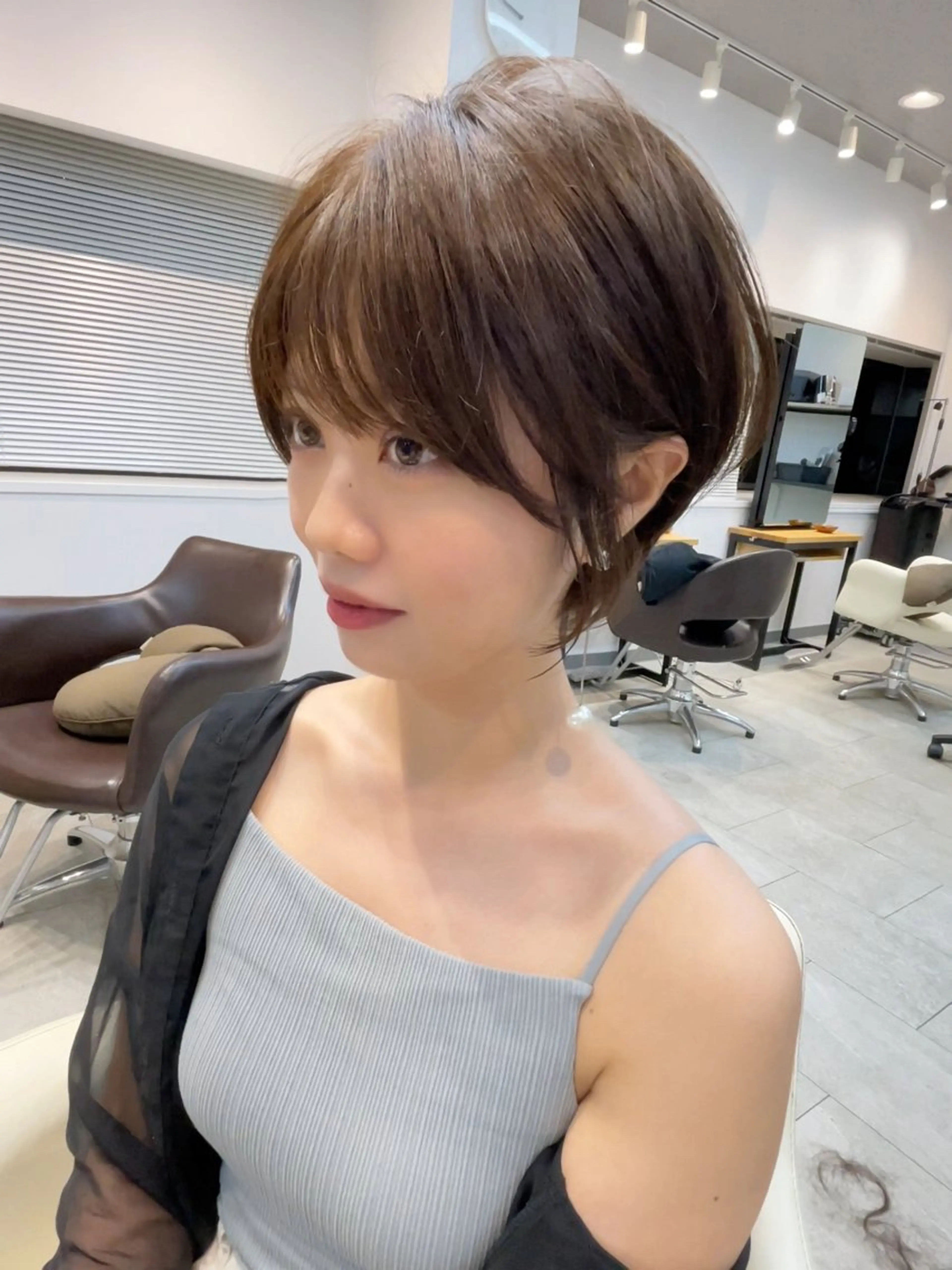 ショート neaf六本木所属・韓国風レイヤー ショート/犬塚 優介のヘアスタイル