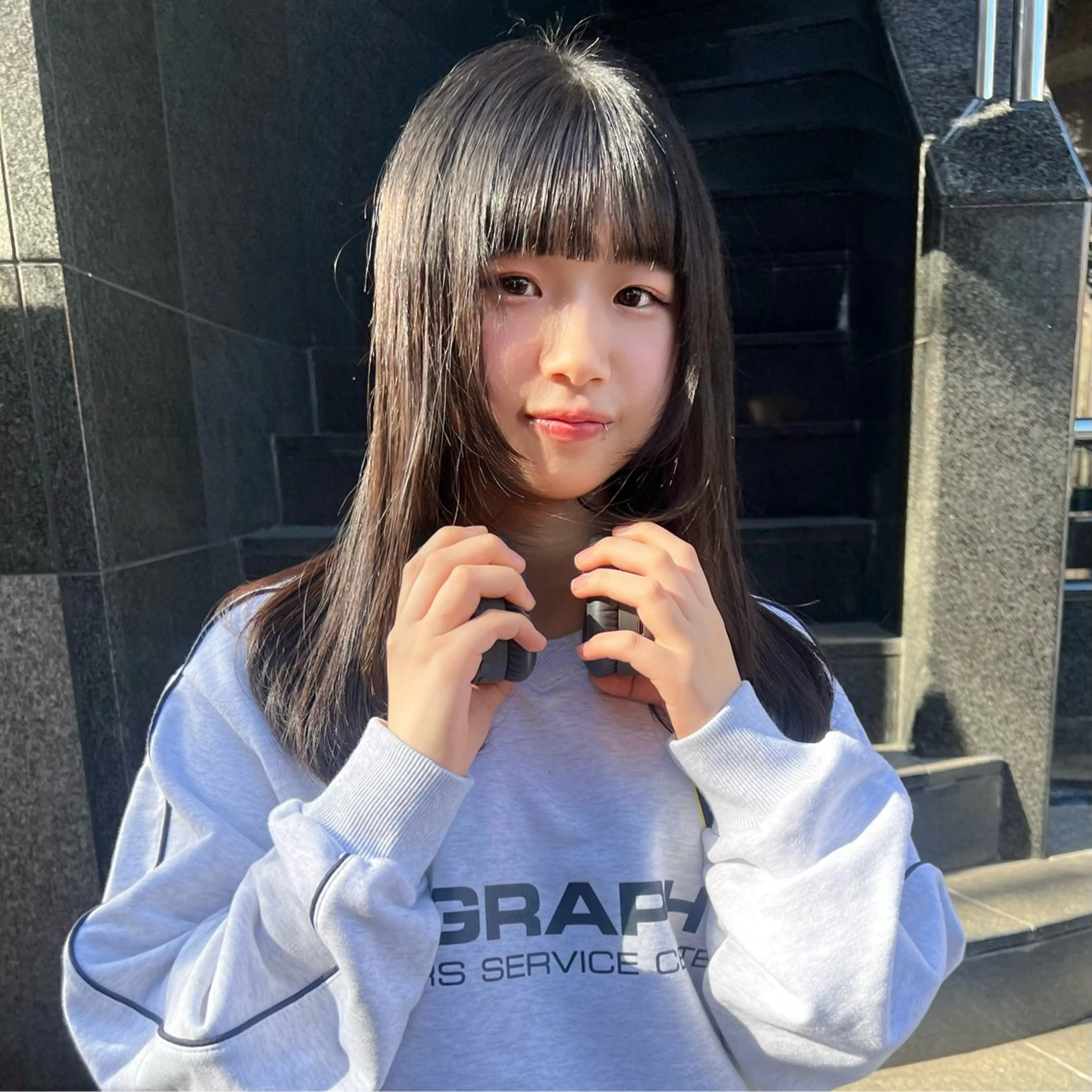 ロング レイヤーカット カット AI TOKYO　S所属・mizuki 【韓国レイヤー】のヘアスタイル