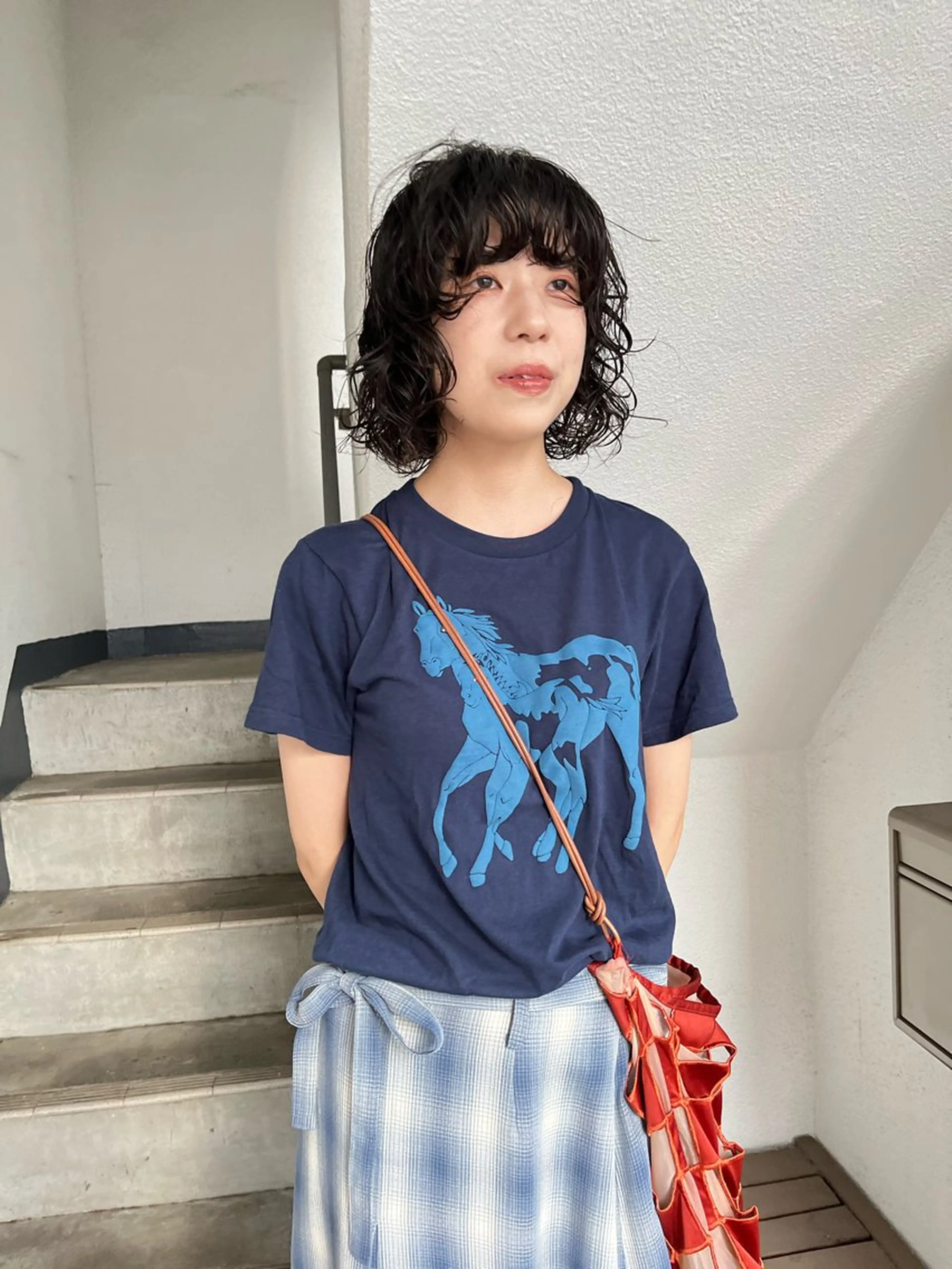 ショート パーマ ボブ カット パーマ ボブパーマ/パーマ ウルフパーマのヘアスタイル