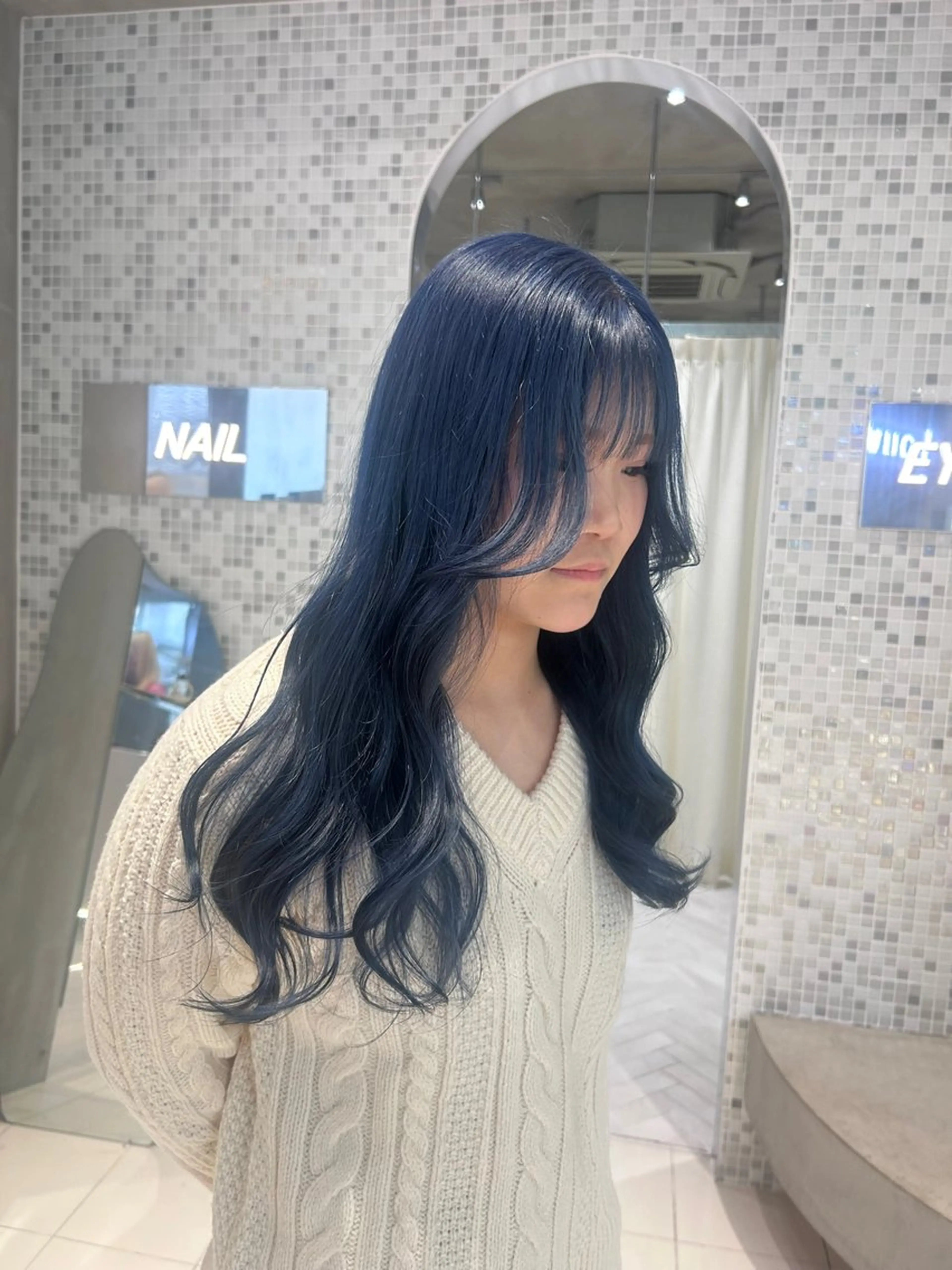 カラー ブルーカラー ヘアカラー ハイトーン/くすみ カラー seina★のヘアスタイル