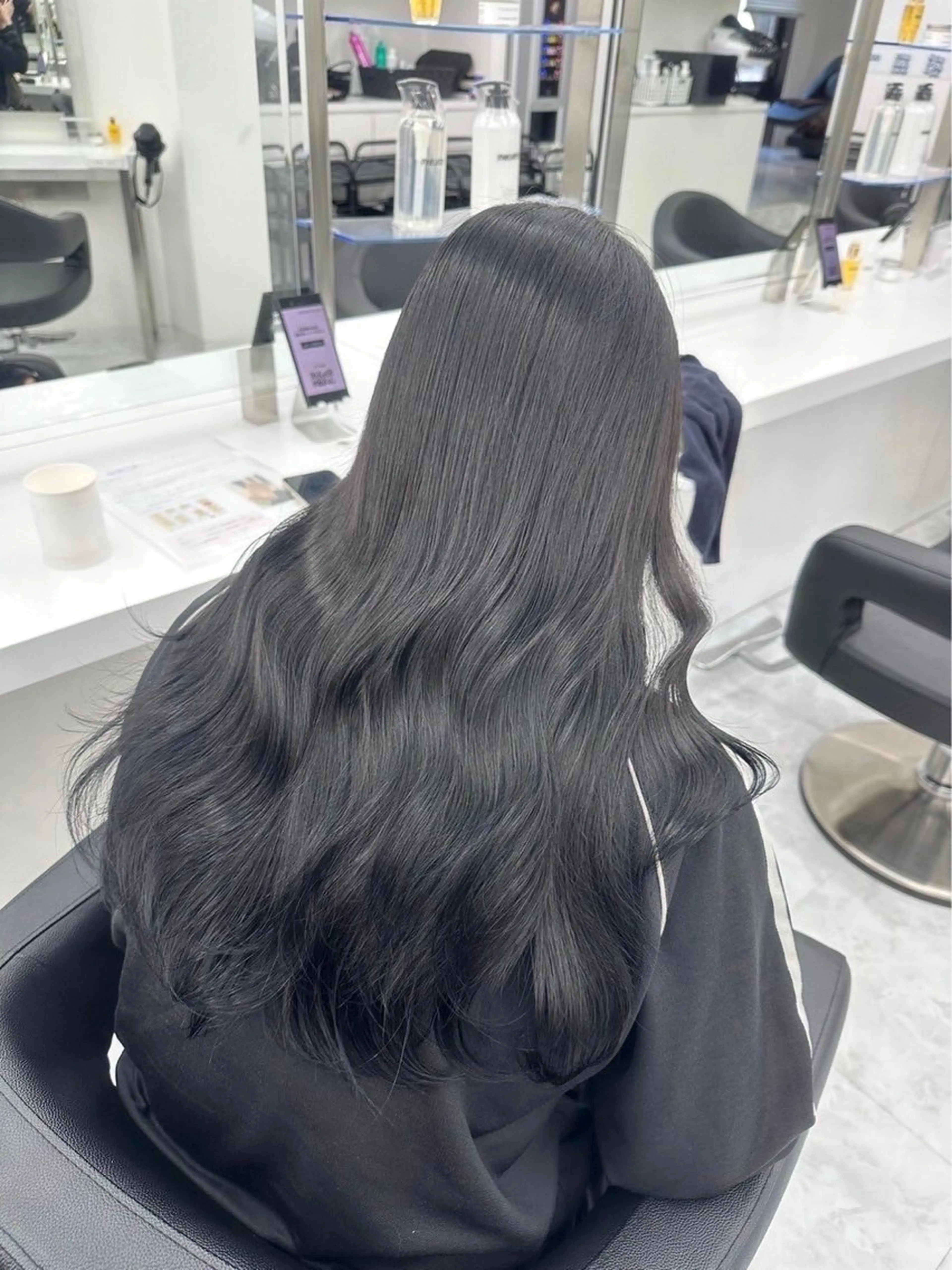 カラー ヘアカラー トリートメント 韓国風hair🖤 Maria🖤のヘアスタイル
