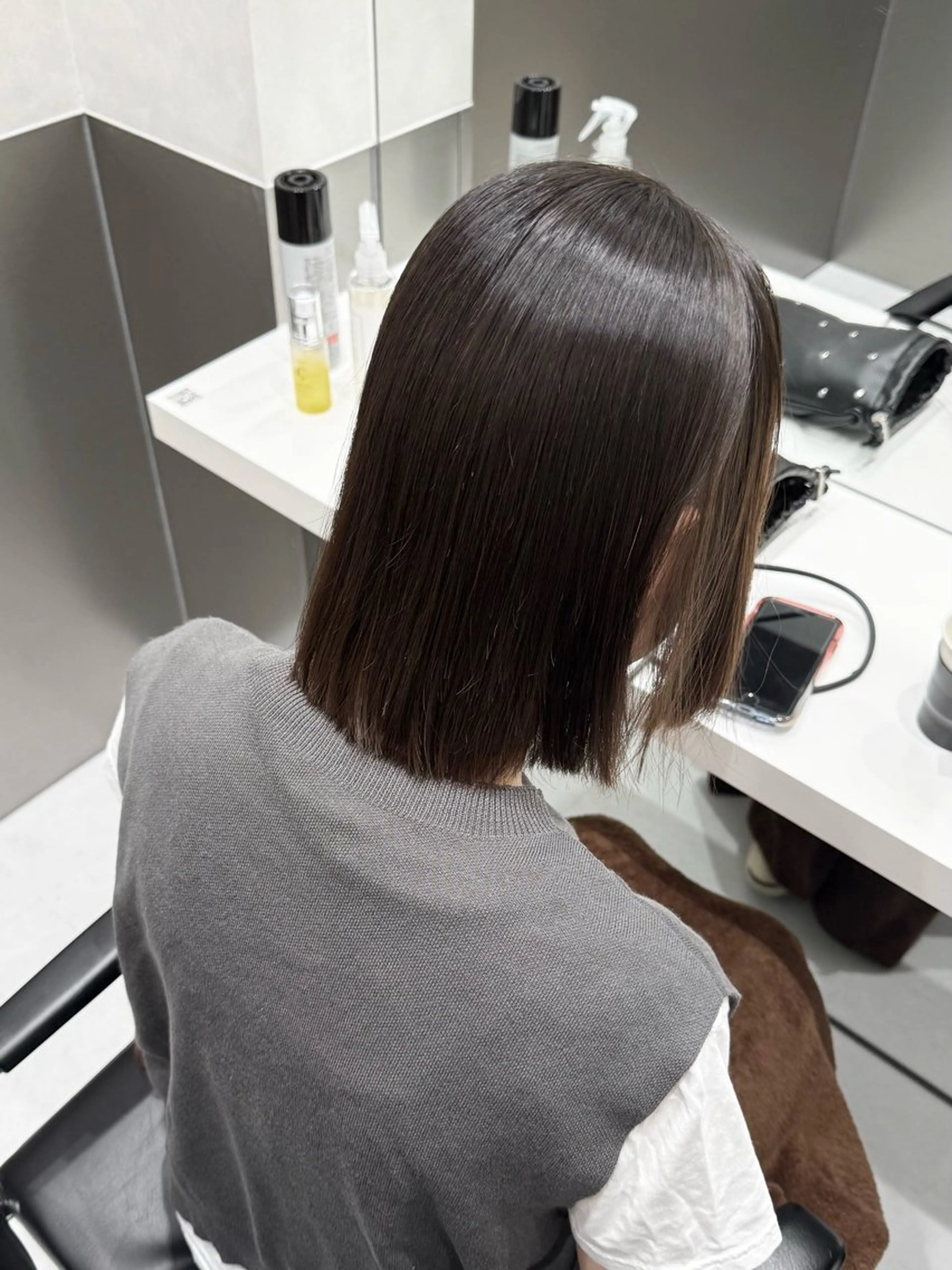 ショート 縮毛矯正 トリートメント 髪質改善/縮毛矯正 あお🫧のヘアスタイル