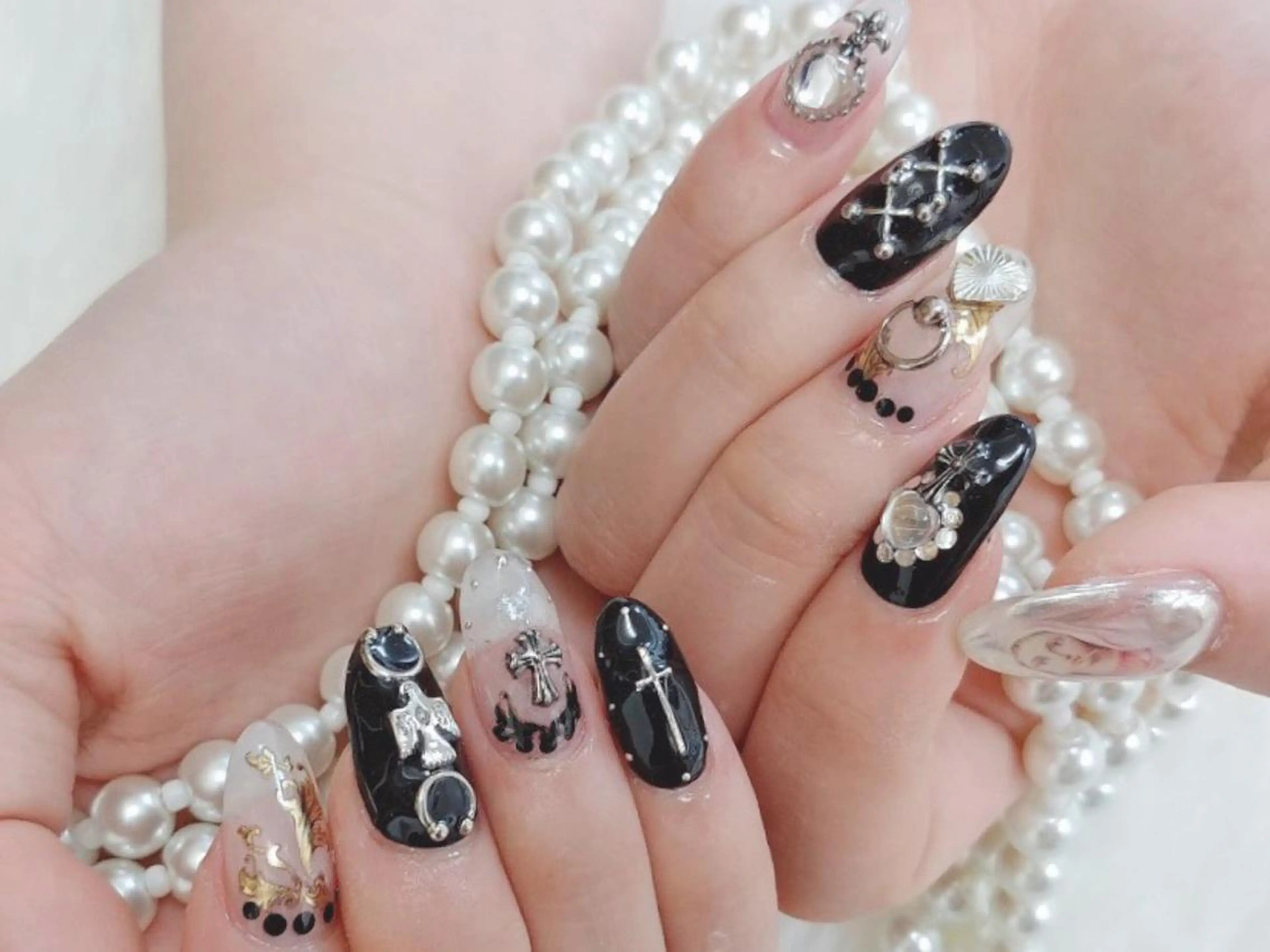 ネイル 持ち込み スカルプネイル ハンドネイル Nail lieNのネイルデザイン