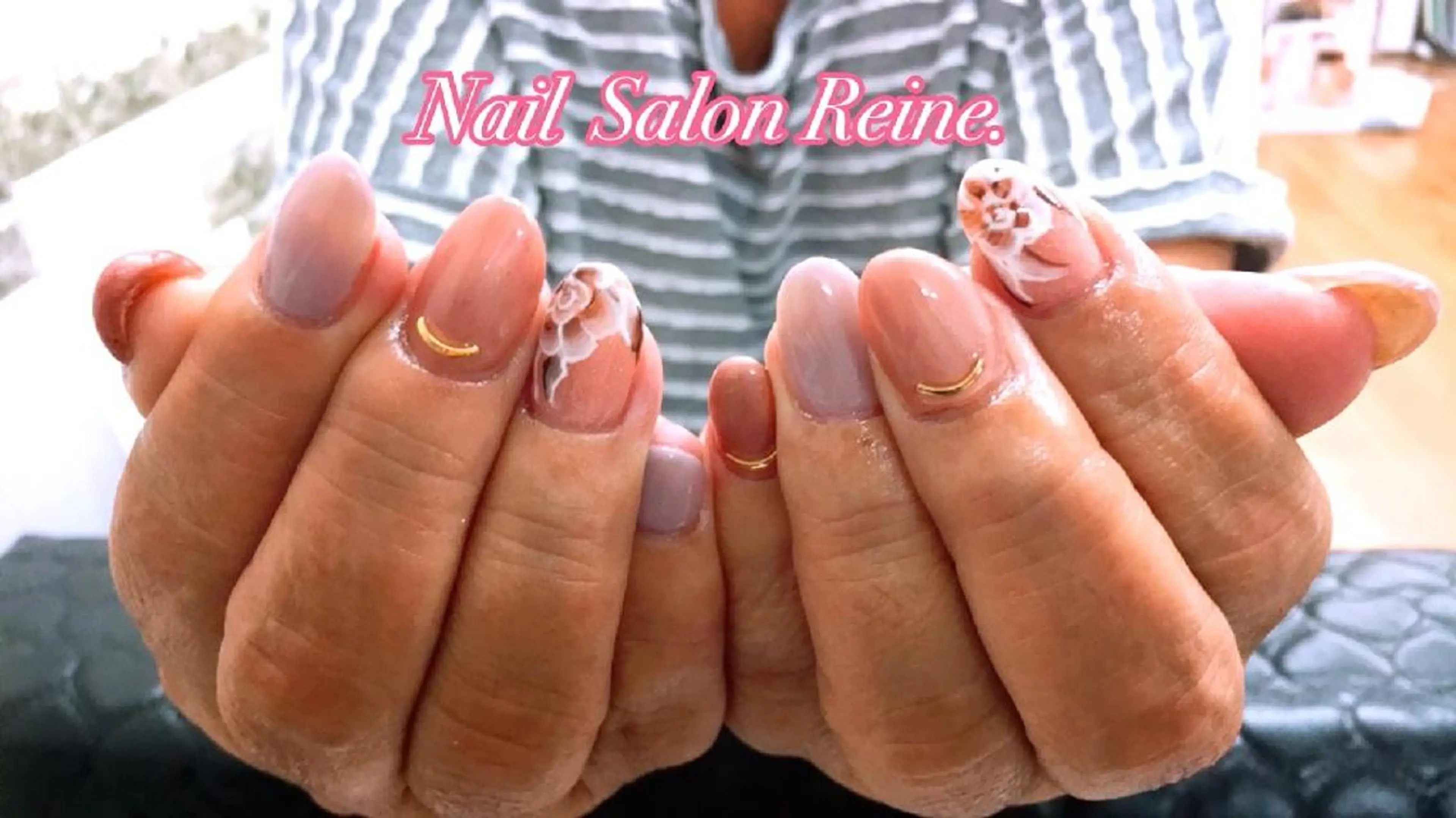 ネイル アートネイル シンプルネイル Nailsalon Reine所属・玉栄 伶奈のネイルデザイン
