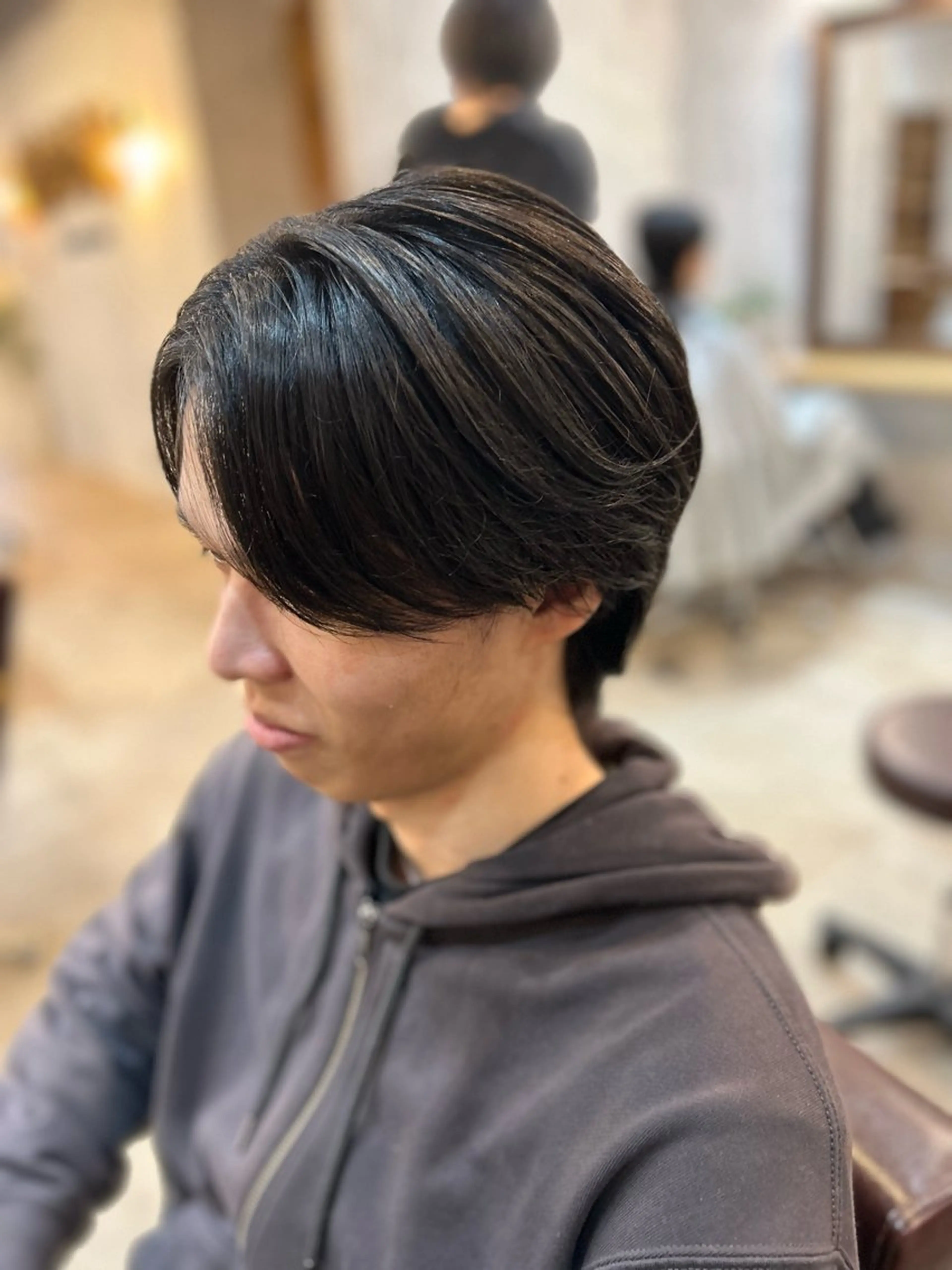 〖メンズ限定!カラーメニュー🫧〗メンズカット+ワンカラー+1stepTR🫧 白髪染めも◎ ※フェード×の写真