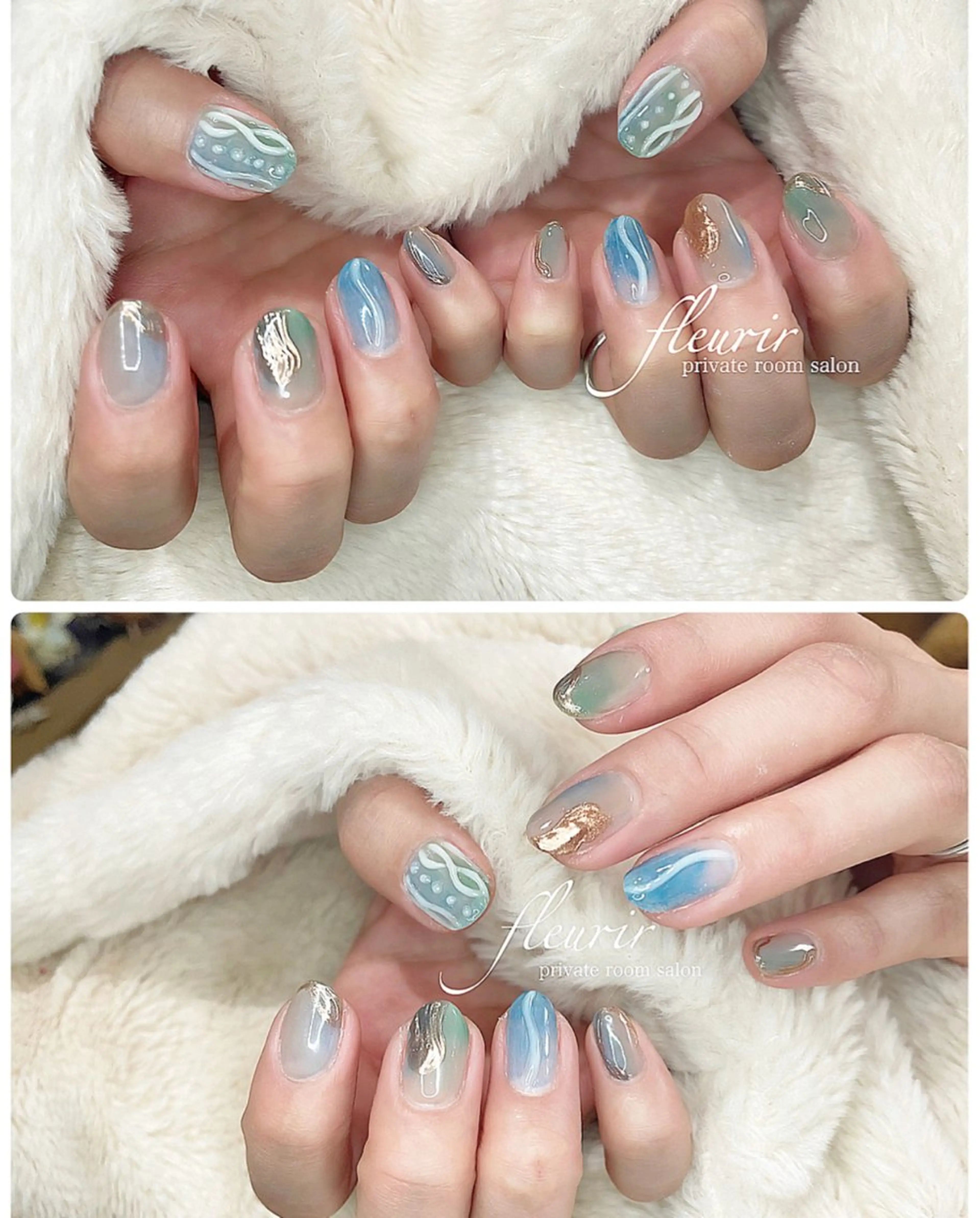 ネイル フルリール 【プライベートサロンのネイルデザイン