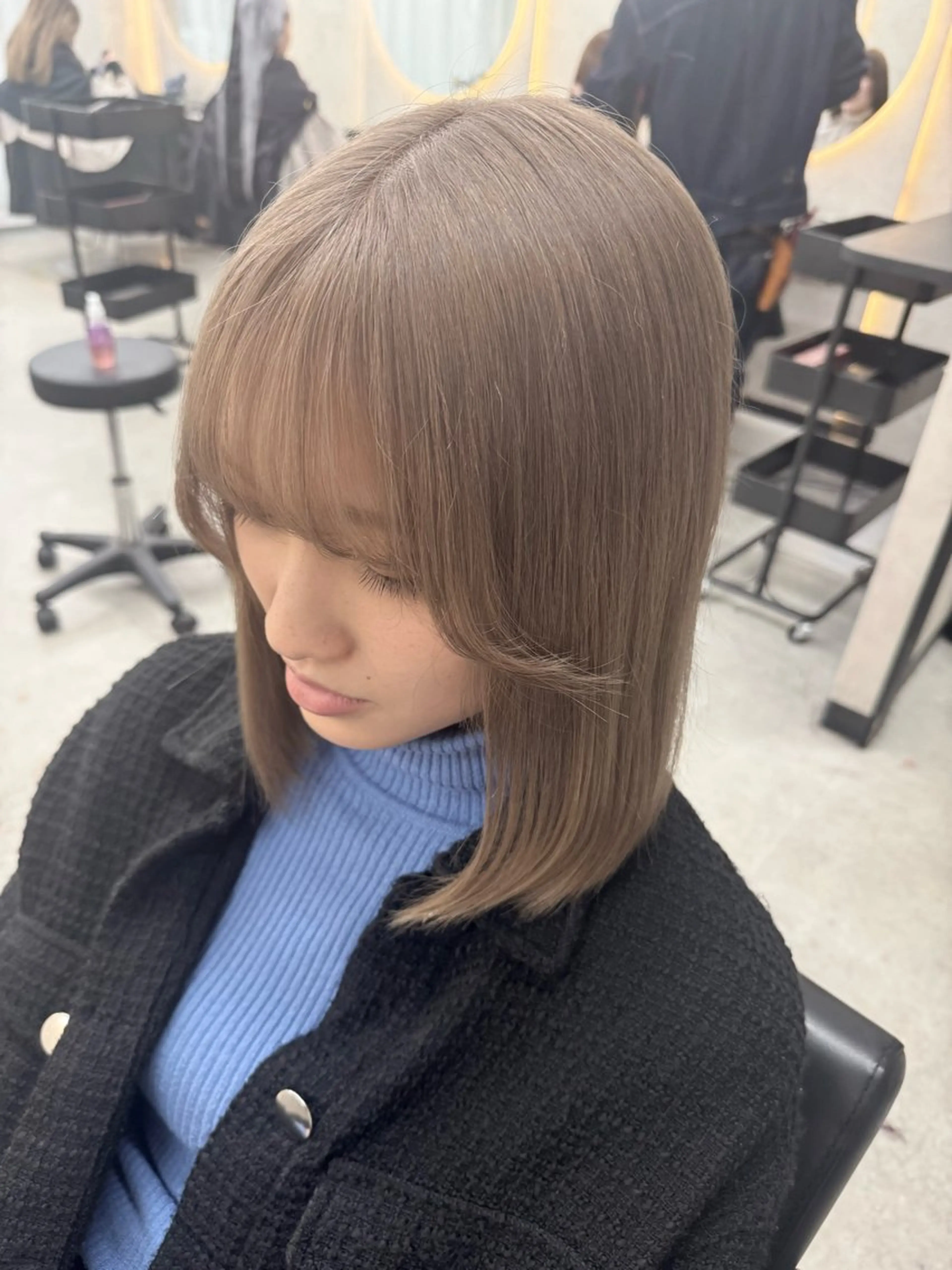 ショート ヘアカラー トリートメント 🧋ミルクティー 職人🧋のヘアスタイル