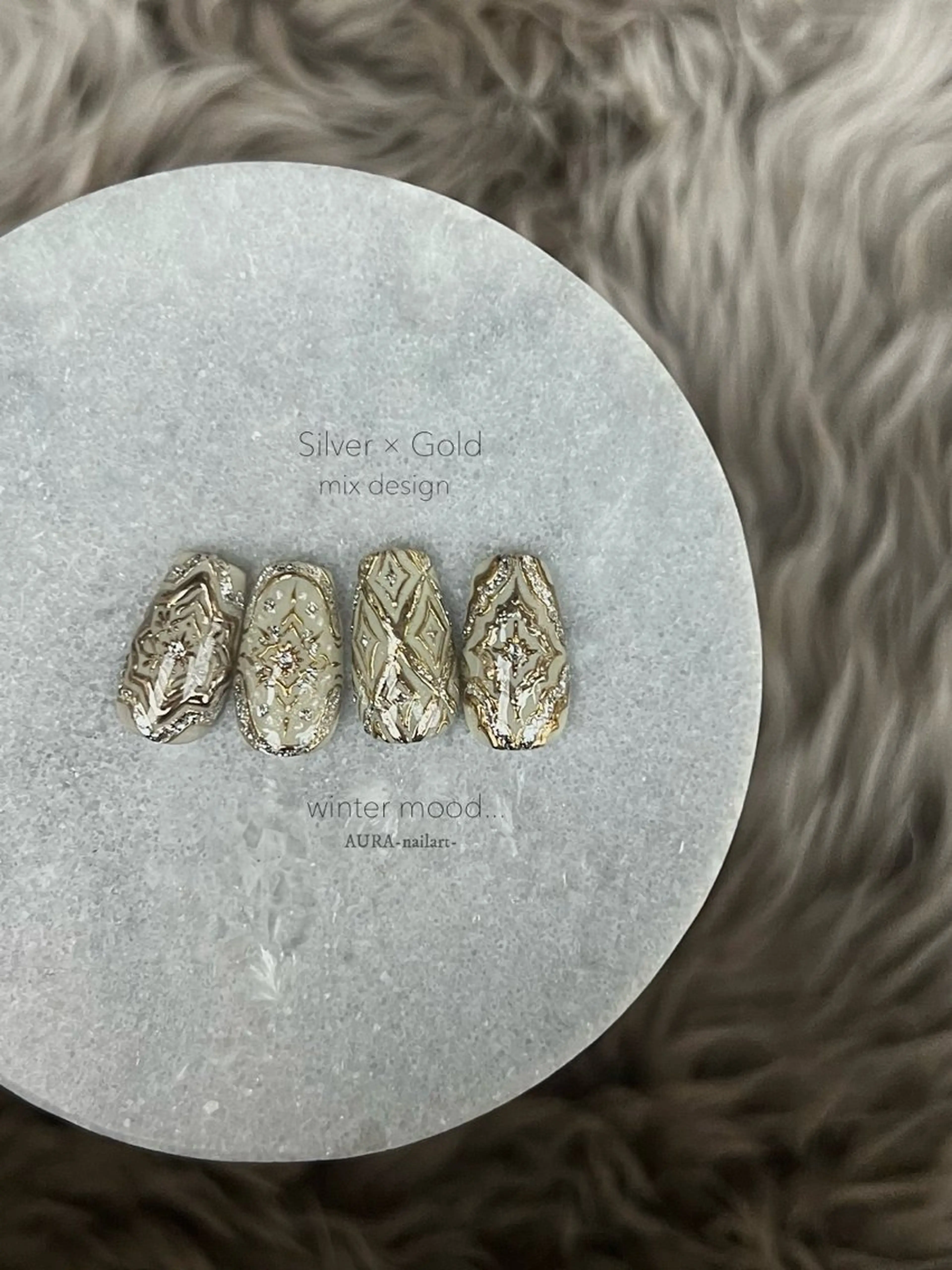 ネイル ハンドネイル フットネイル AURA nailartのネイルデザイン