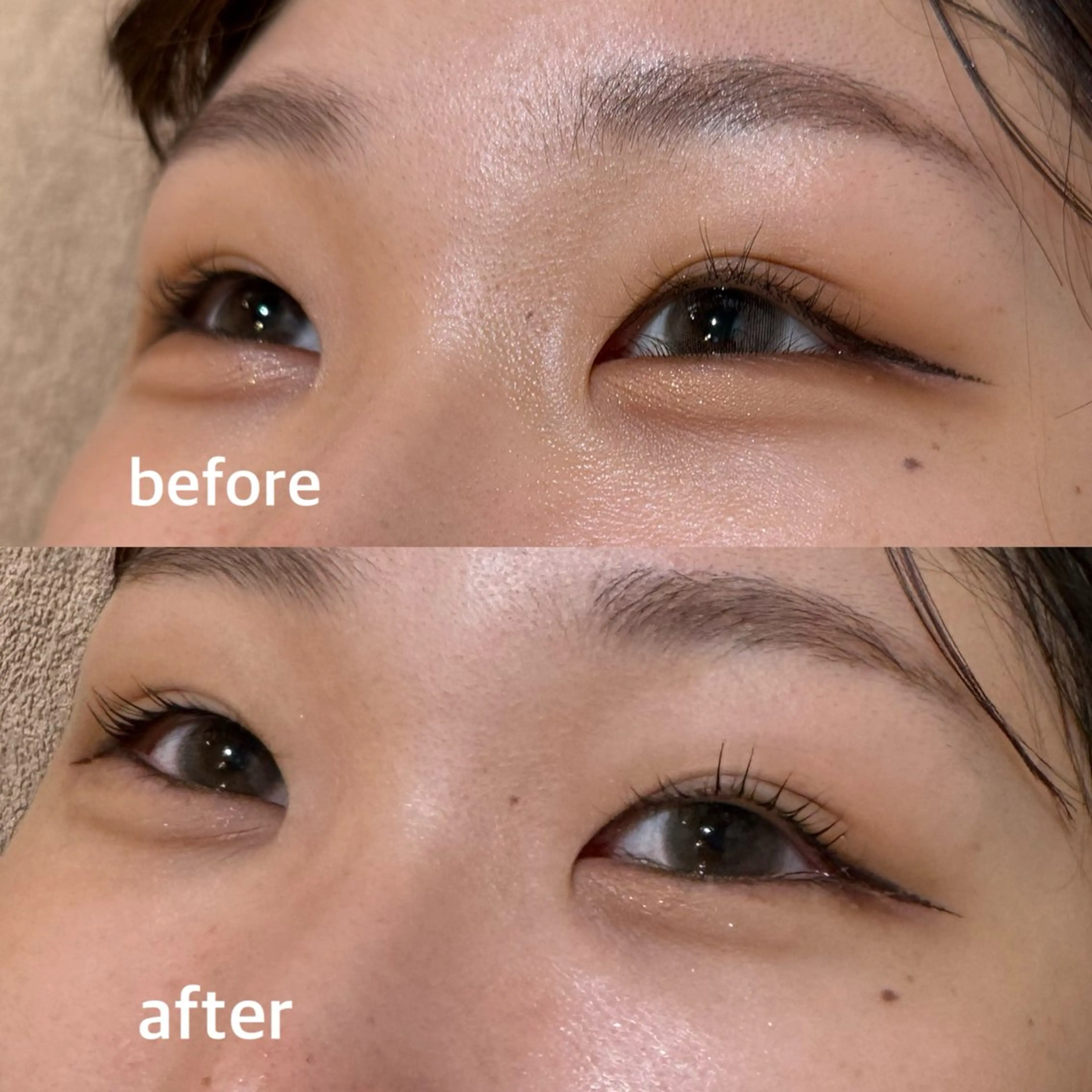 マツエク・マツパ 透明感カラー/顔周り カット/レイヤーにかのヘアスタイル