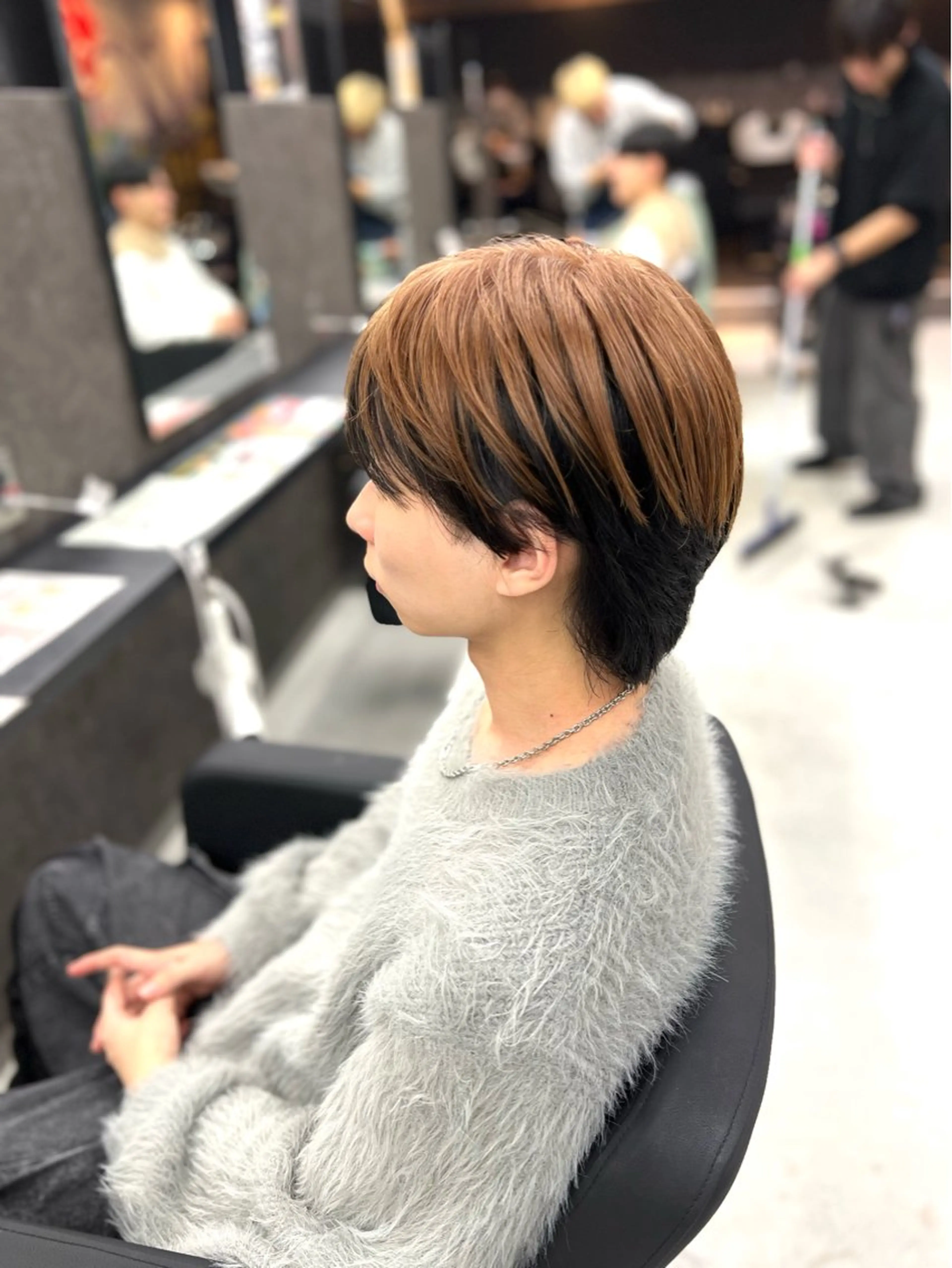 メンズカット➕ブリーチ➕カラーの写真